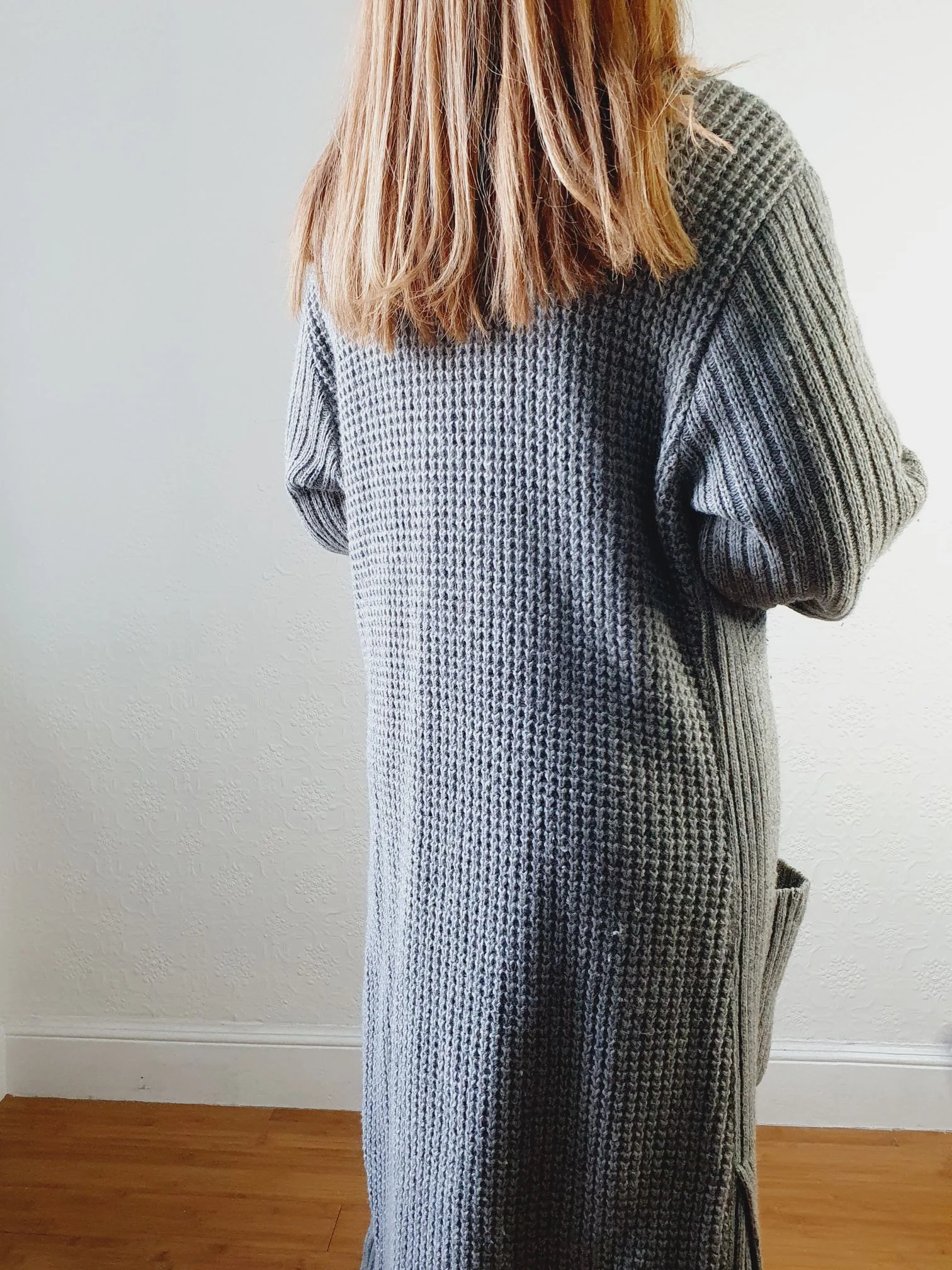 Vintage Long Wool Cardigan - M/L - Image 8