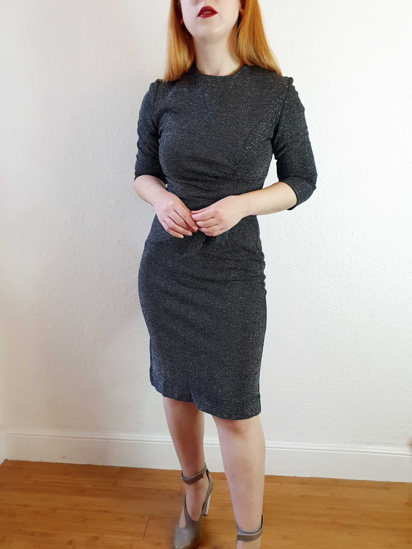 Vintage Lurex Bodycon Dress - XS/S - Image 2