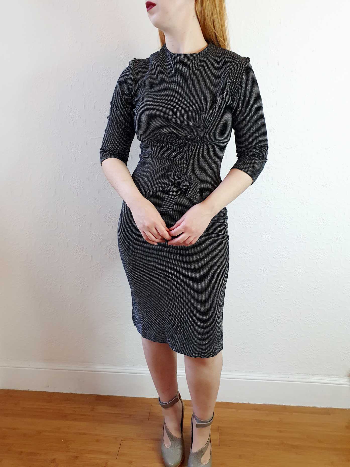 Vintage Lurex Bodycon Dress - XS/S - Image 5