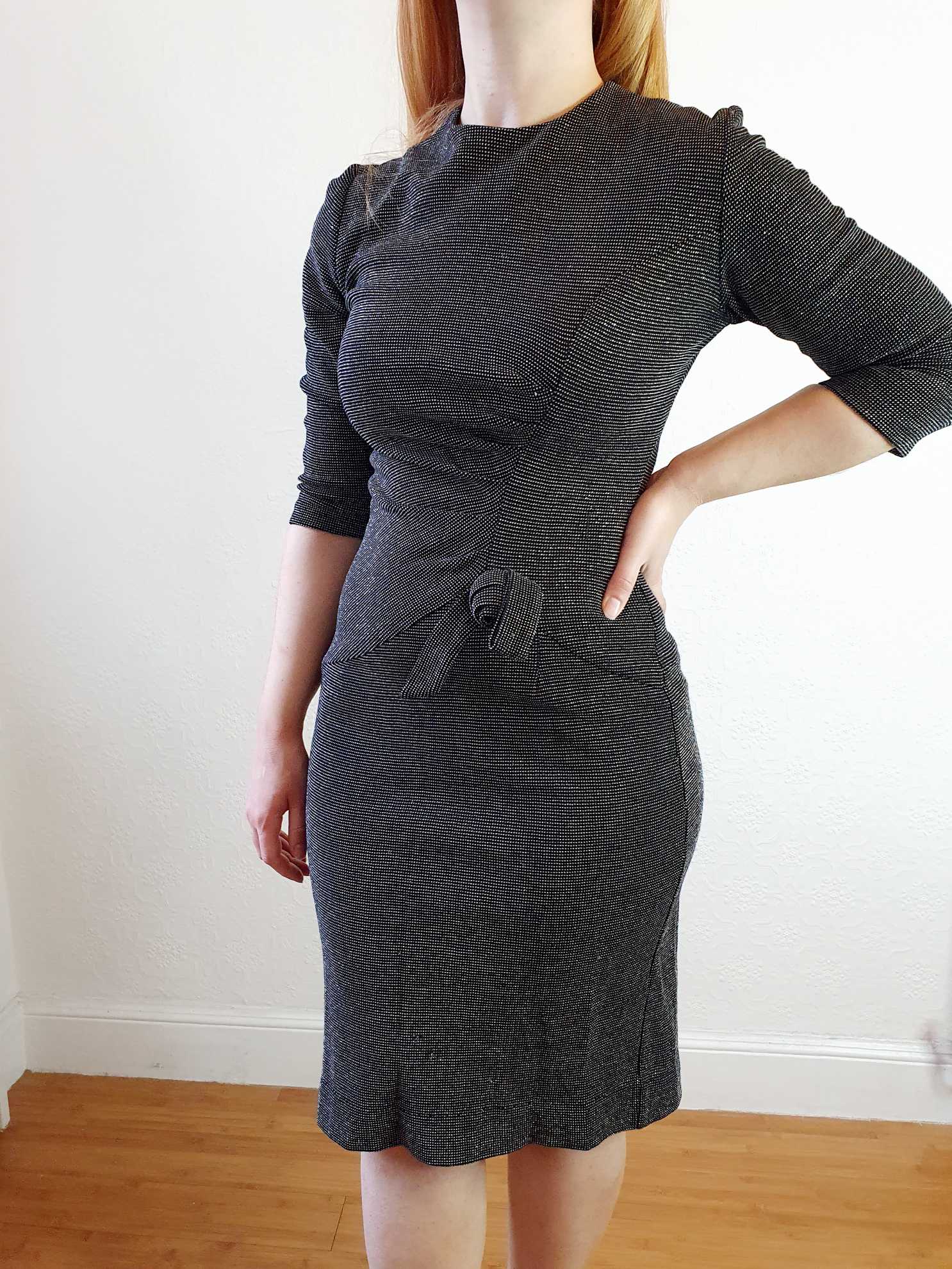 Vintage Lurex Bodycon Dress - XS/S - Image 8