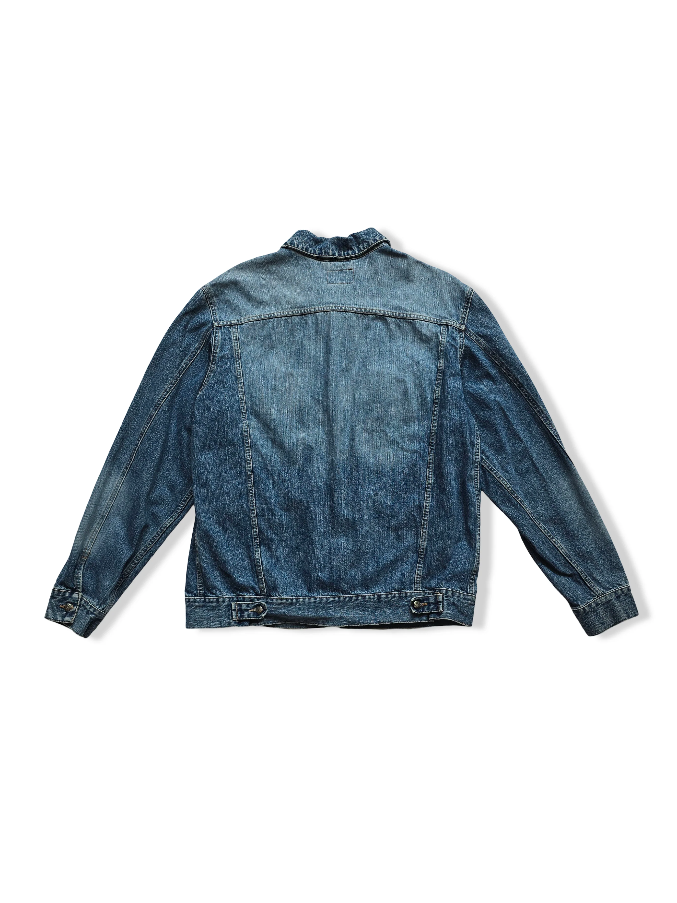 Vintage Mid-Wash Blue Denim Jacket - XL - Image 2
