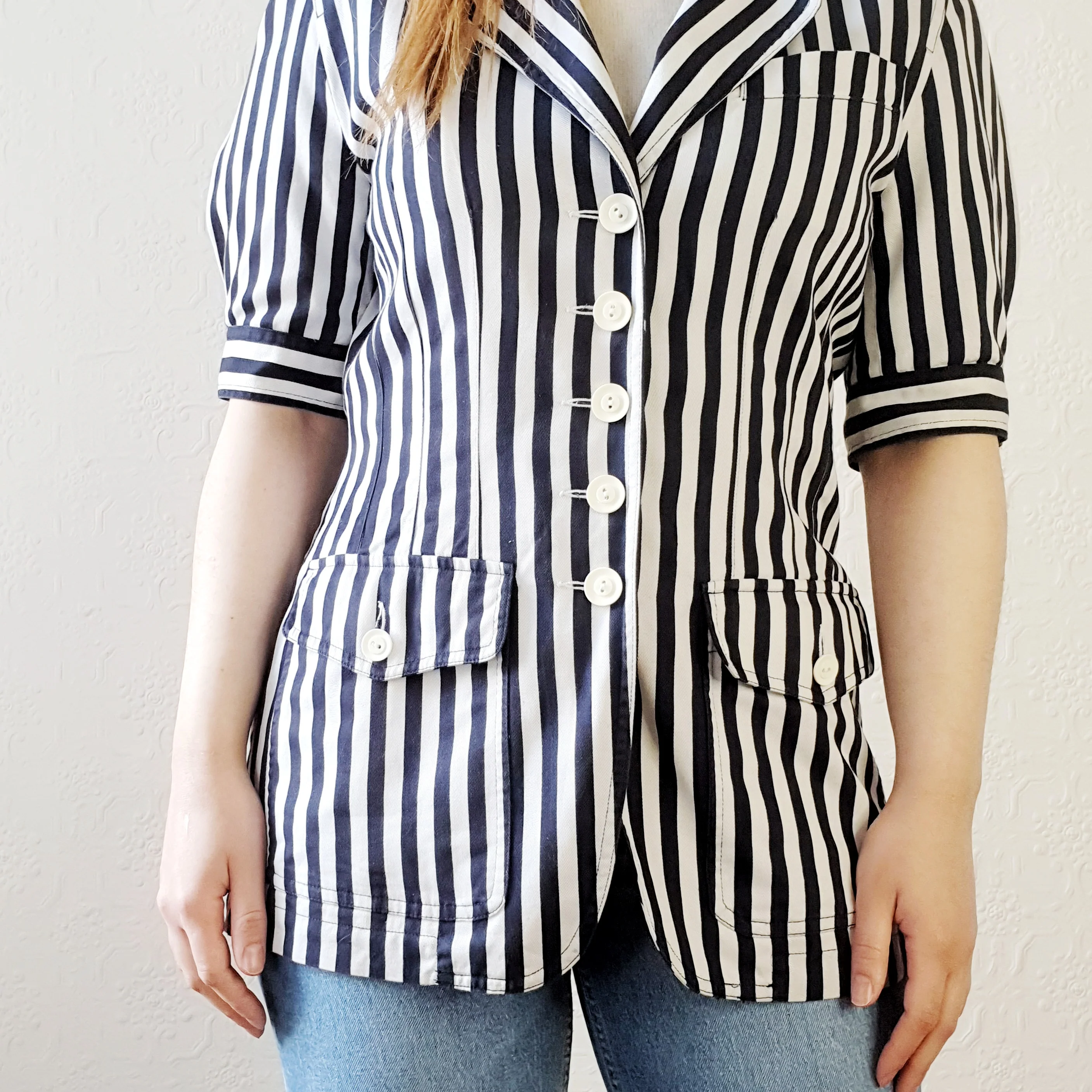 Vintage Mondi Striped Jacket - S - Image 3