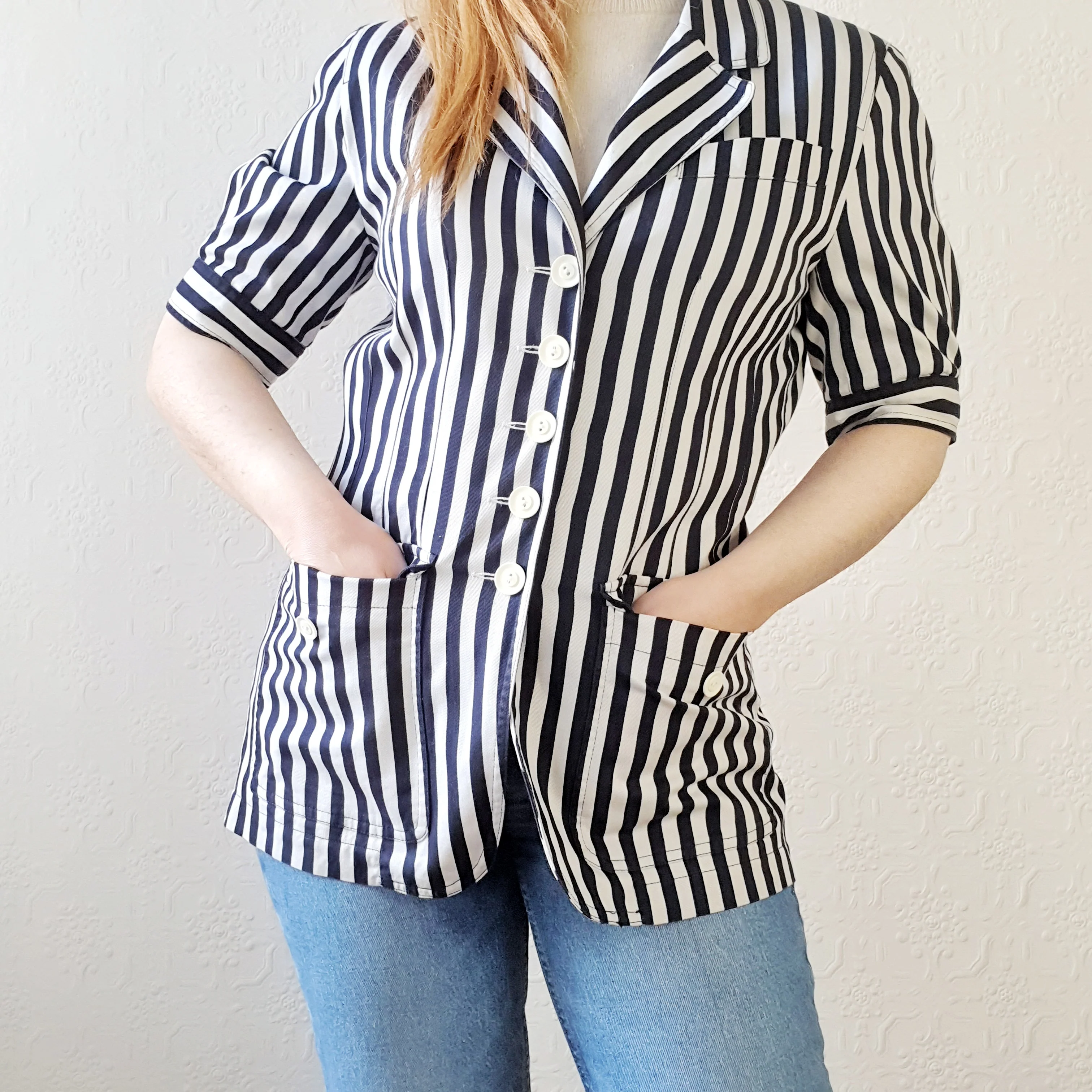 Vintage Mondi Striped Jacket - S - Image 4
