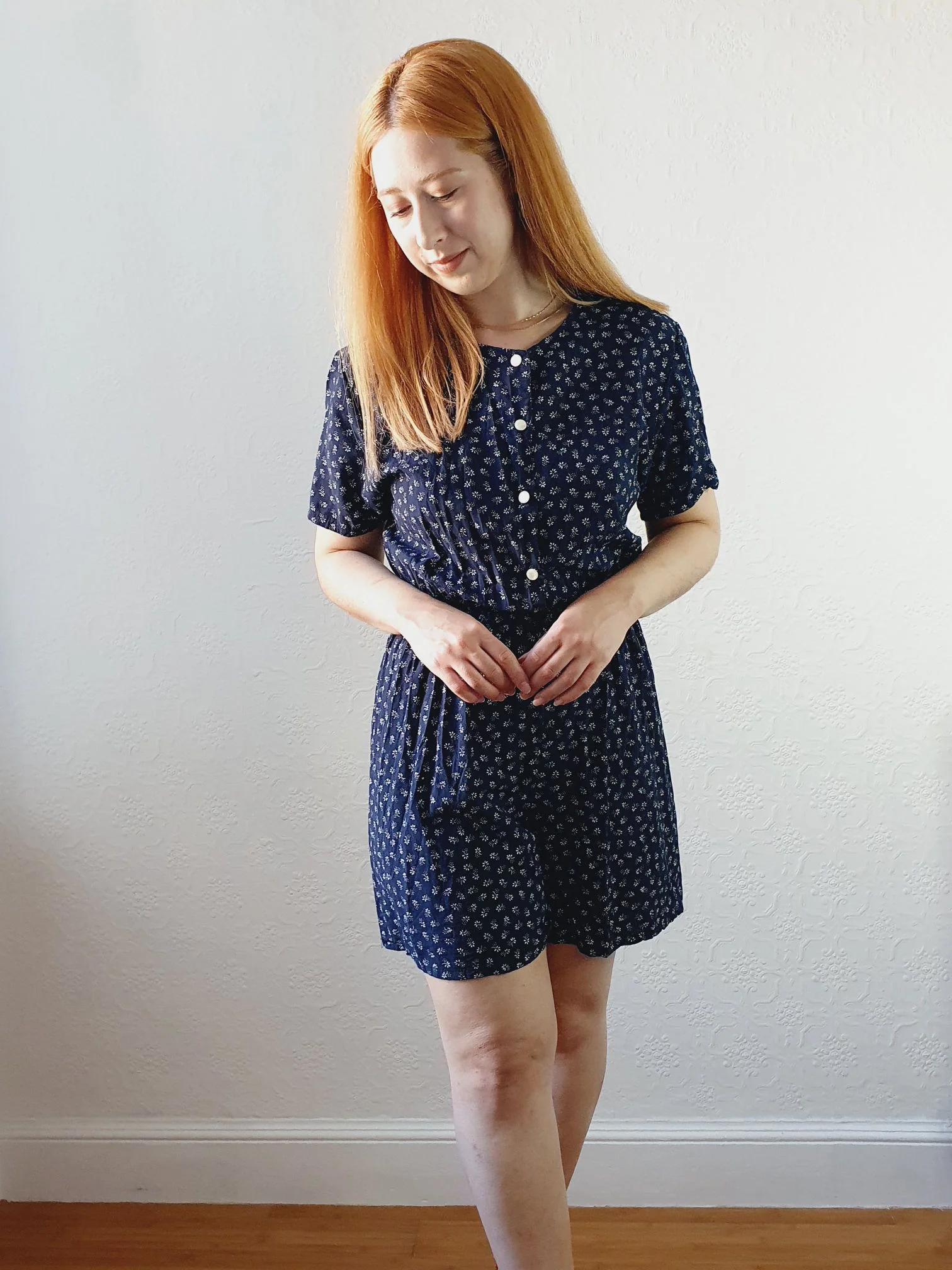Vintage Navy Playsuit - S - Image 2