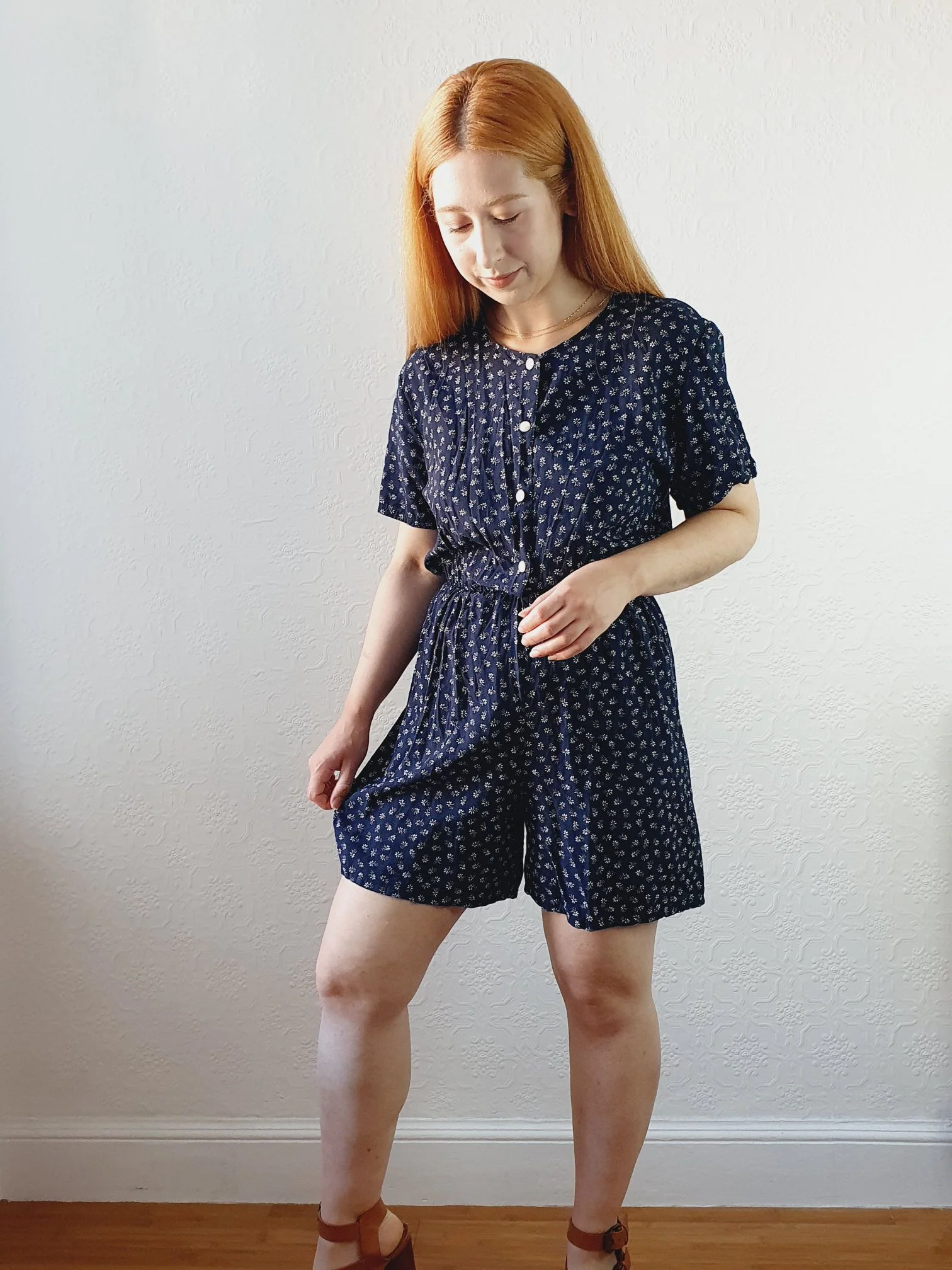 Vintage Navy Playsuit - S - Image 3