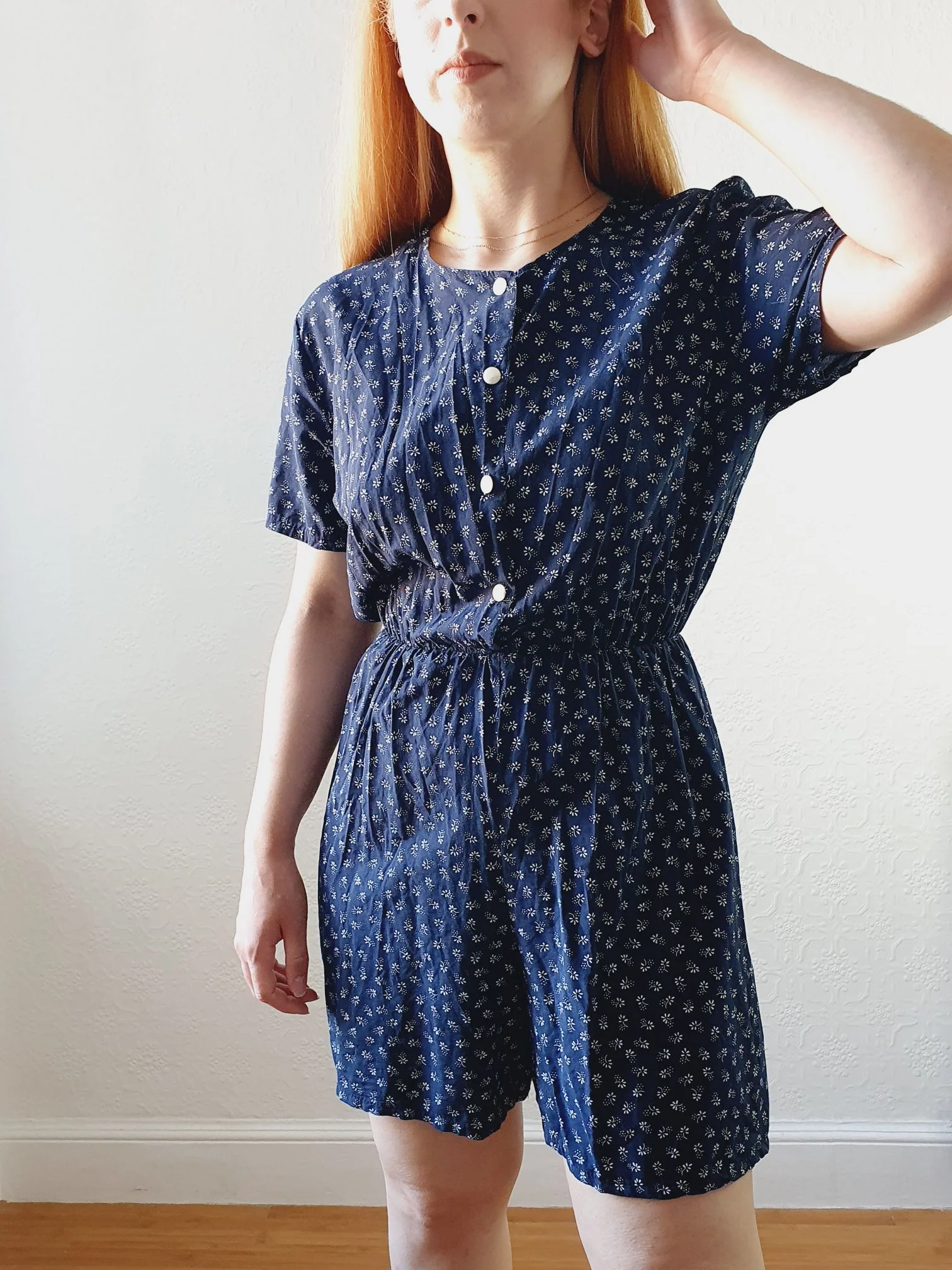 Vintage Navy Playsuit - S - Image 6