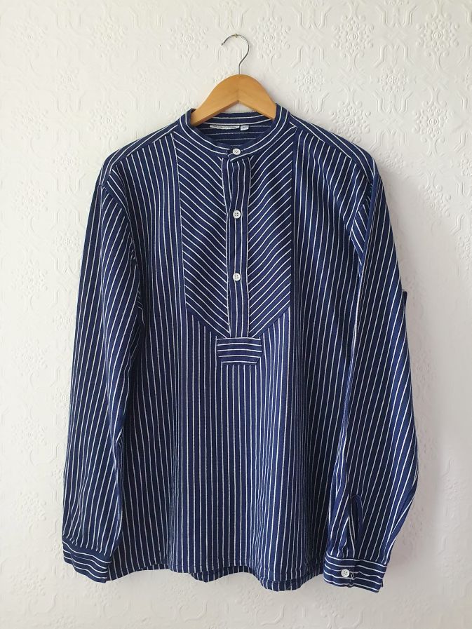 Vintage Navy Striped Tunic - XXL - Image 5