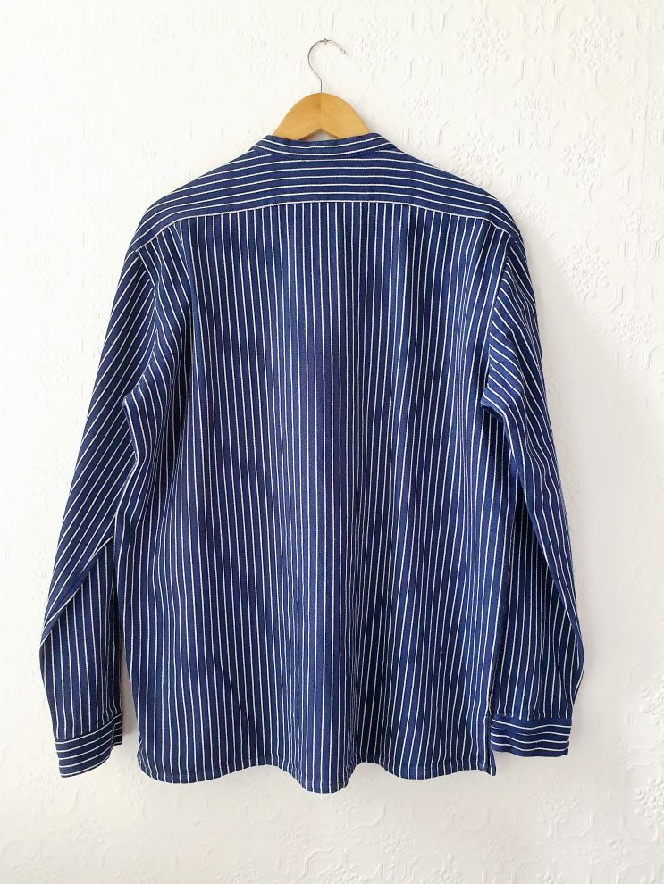 Vintage Navy Striped Tunic - XXL - Image 7