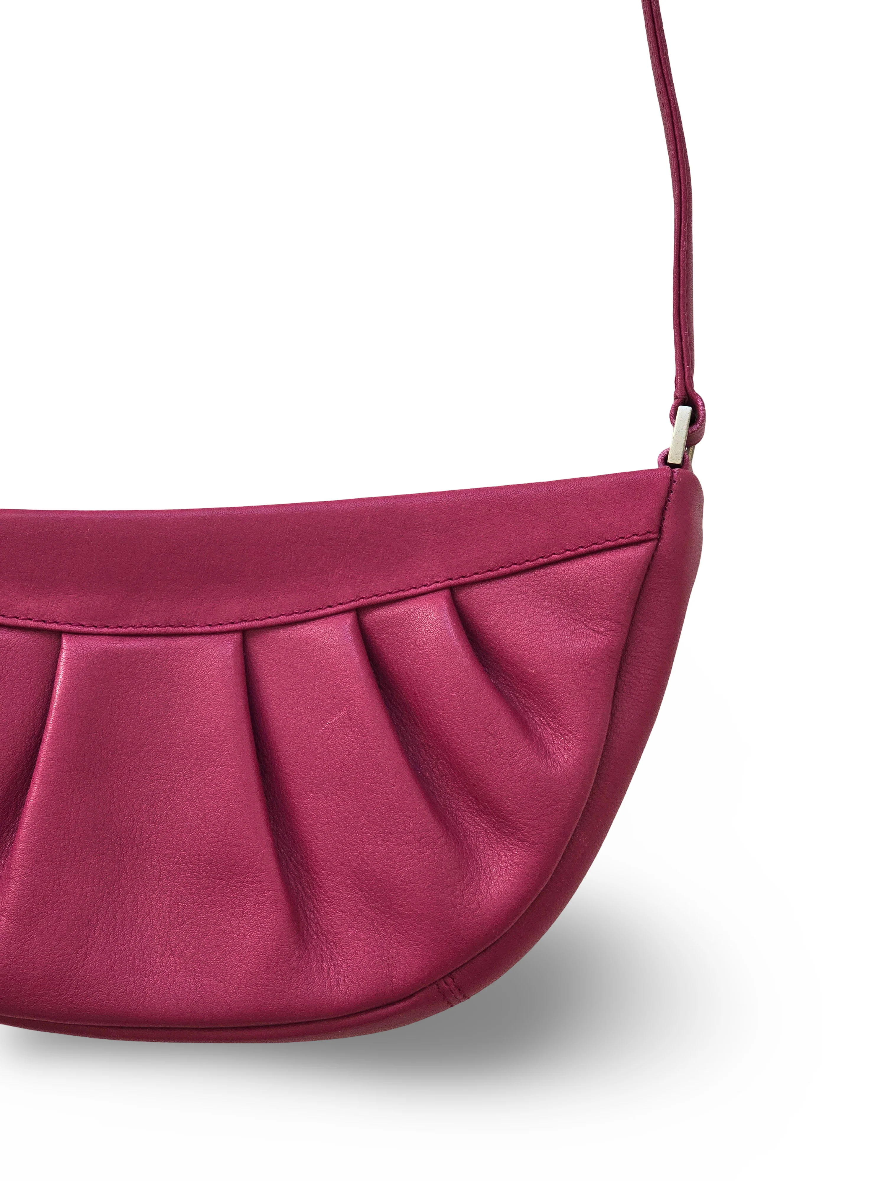 Vintage Pink Leather Tula Shoulder Bag - Image 4