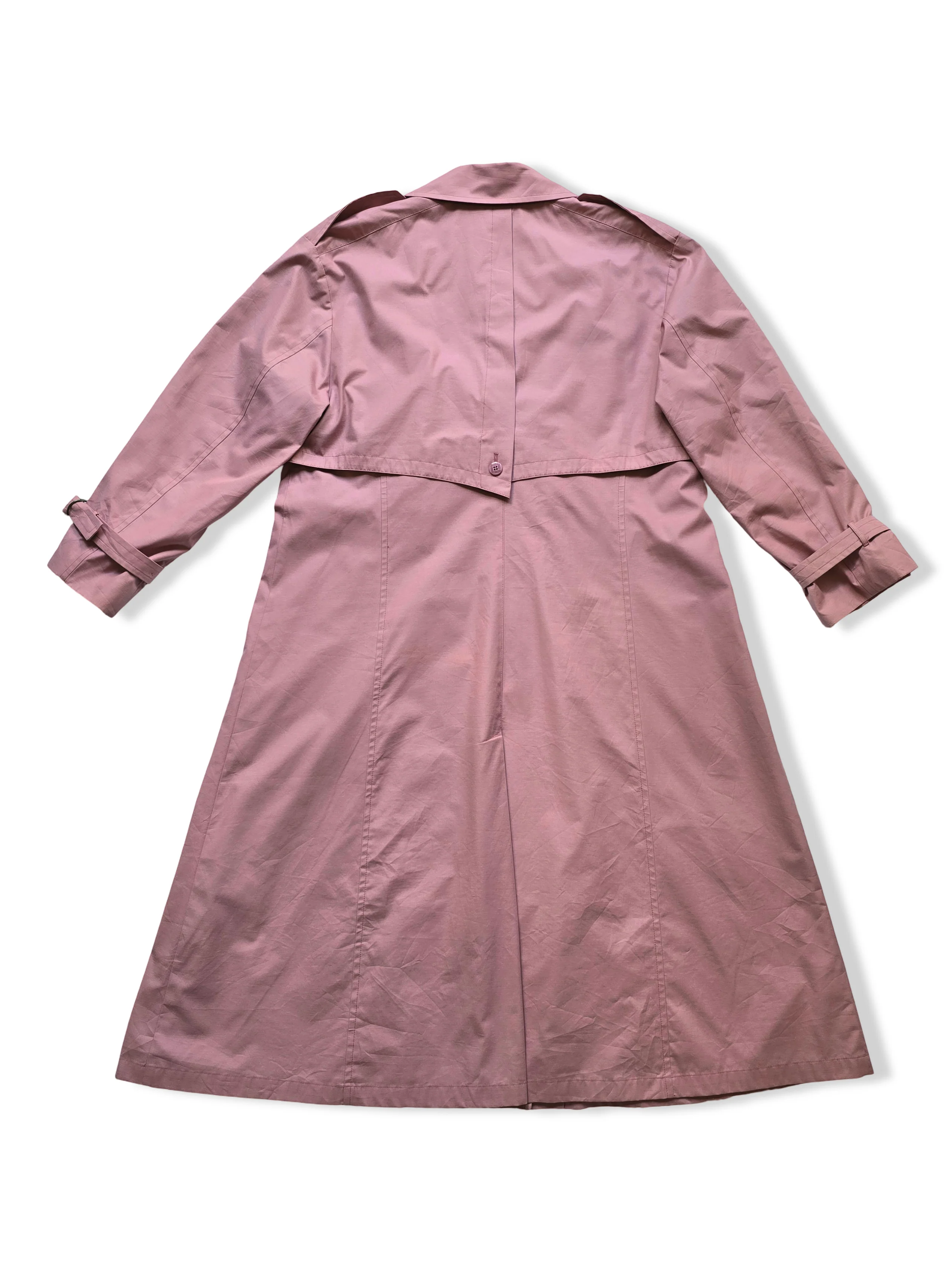 Vintage Pink Trench Coat - XL - Image 2