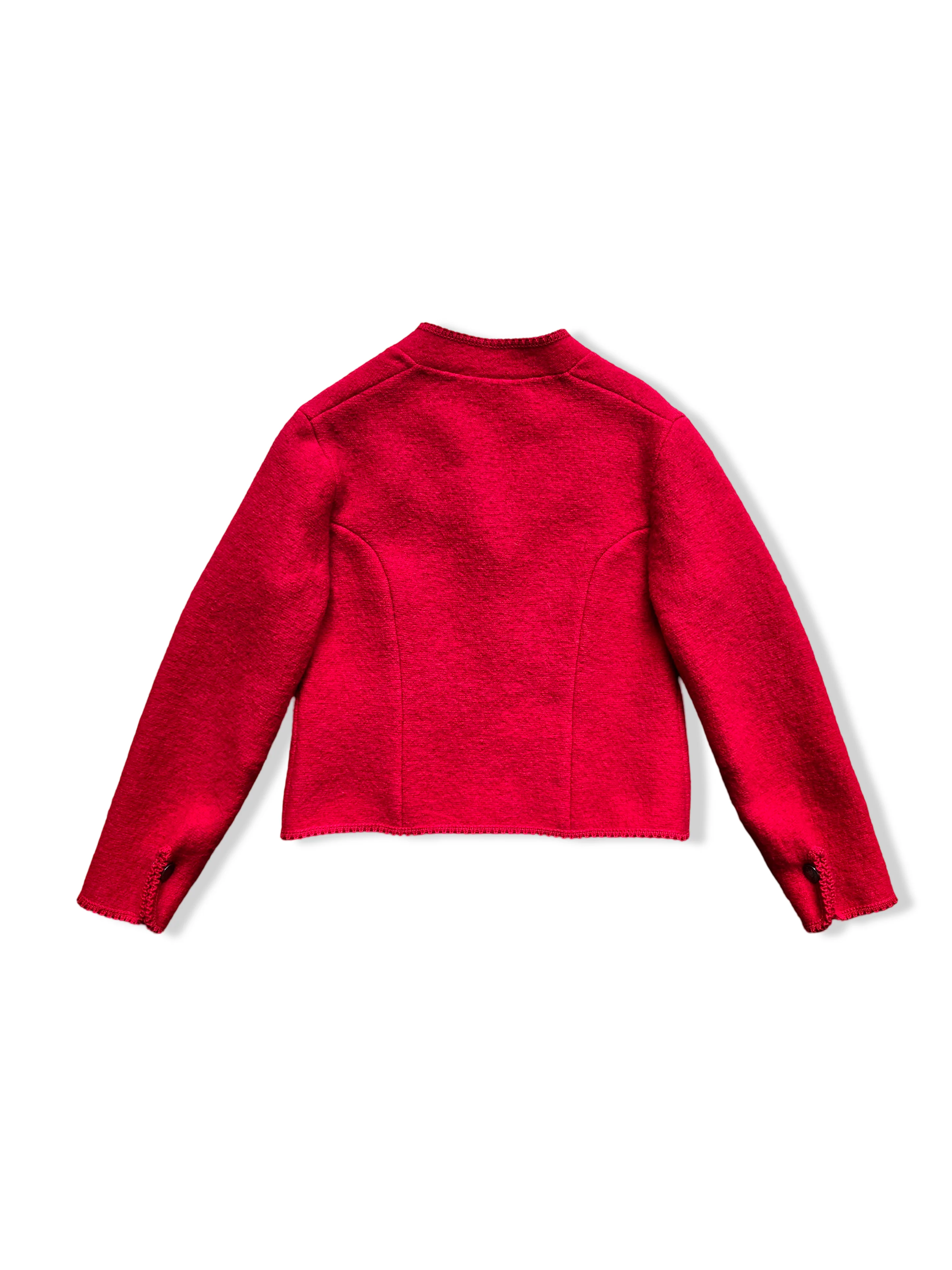 Vintage Pure Wool Austrian Red Blazer Jacket - XS/S - Image 5