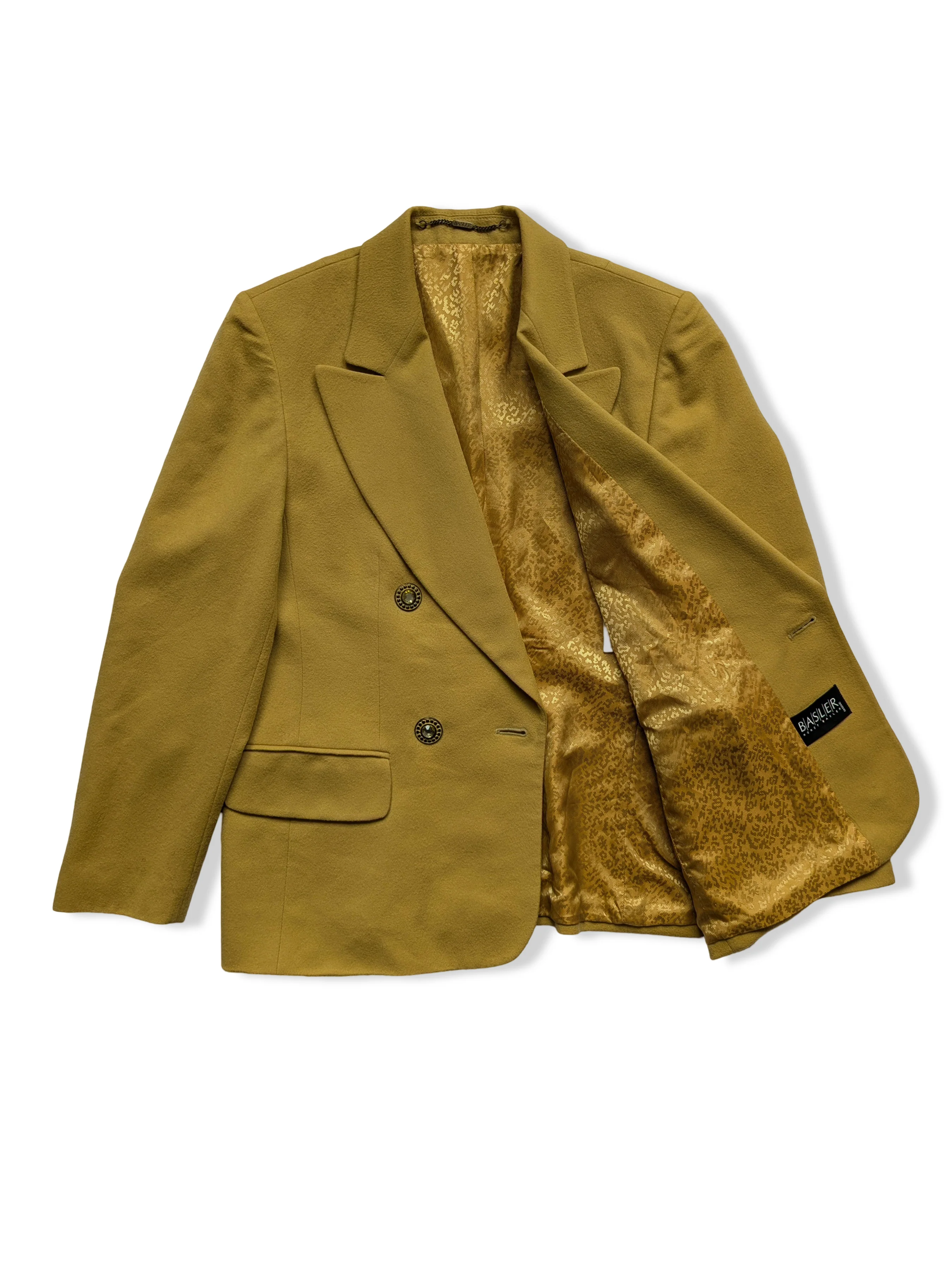 Vintage Pure Wool Mustard Yellow Blazer - S/M - Image 2
