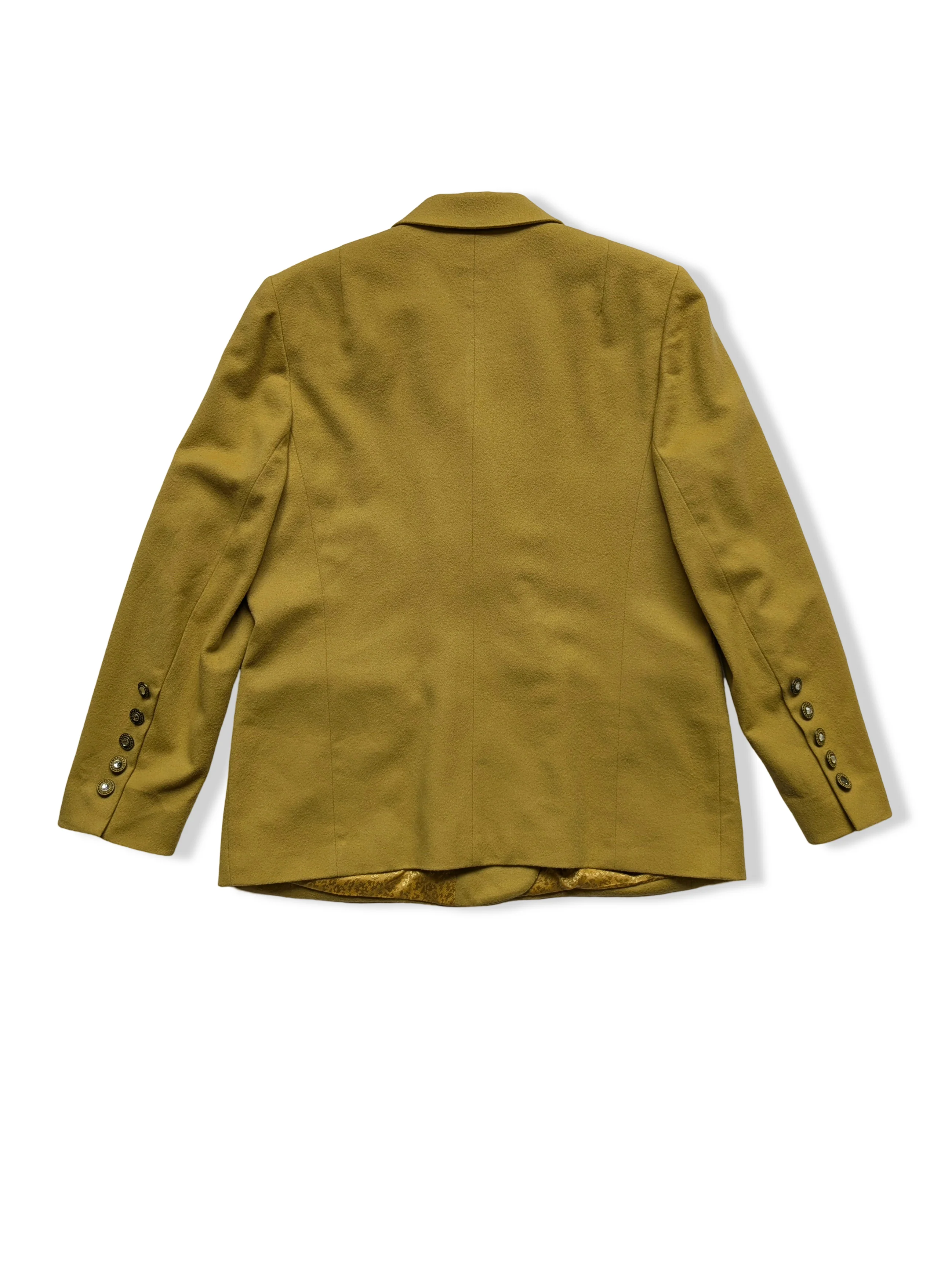 Vintage Pure Wool Mustard Yellow Blazer - S/M - Image 3