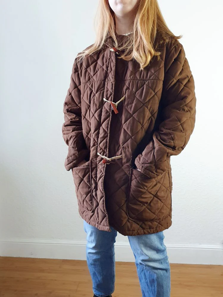 Vintage Quilted Brown Jacket - M - Image 11