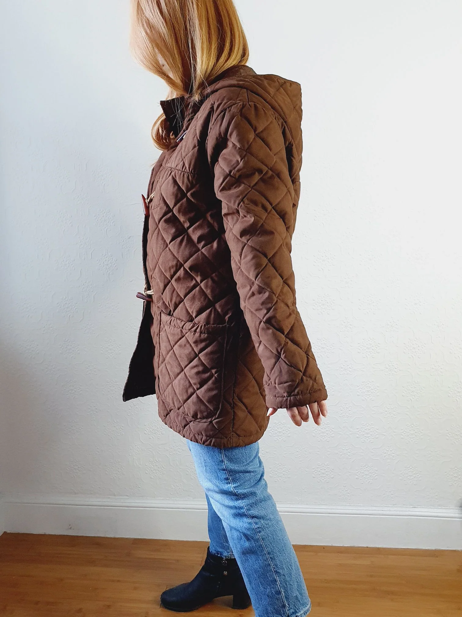 Vintage Quilted Brown Jacket - M - Image 9