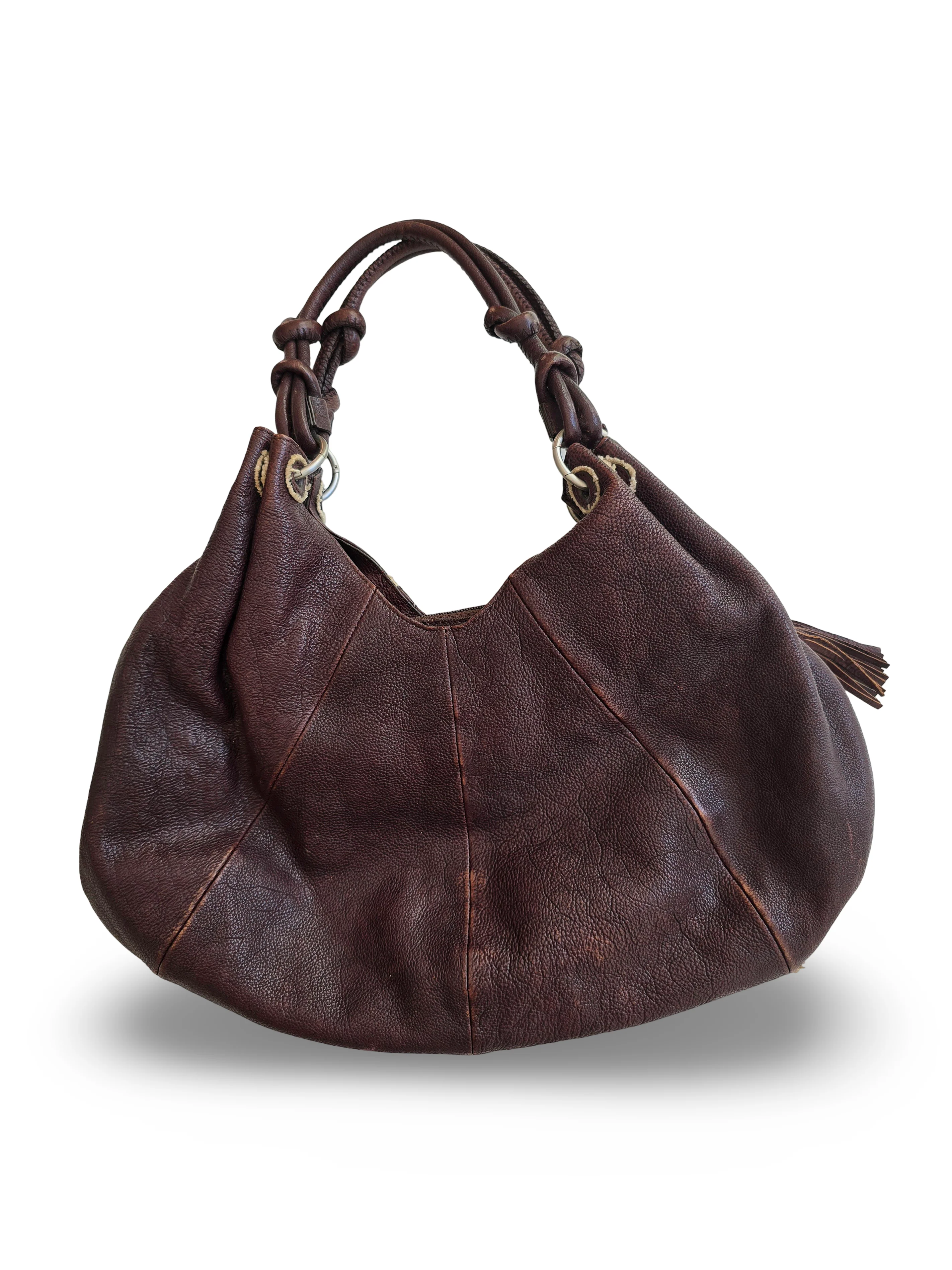 Vintage Radley Brown Leather Handbag - Image 2