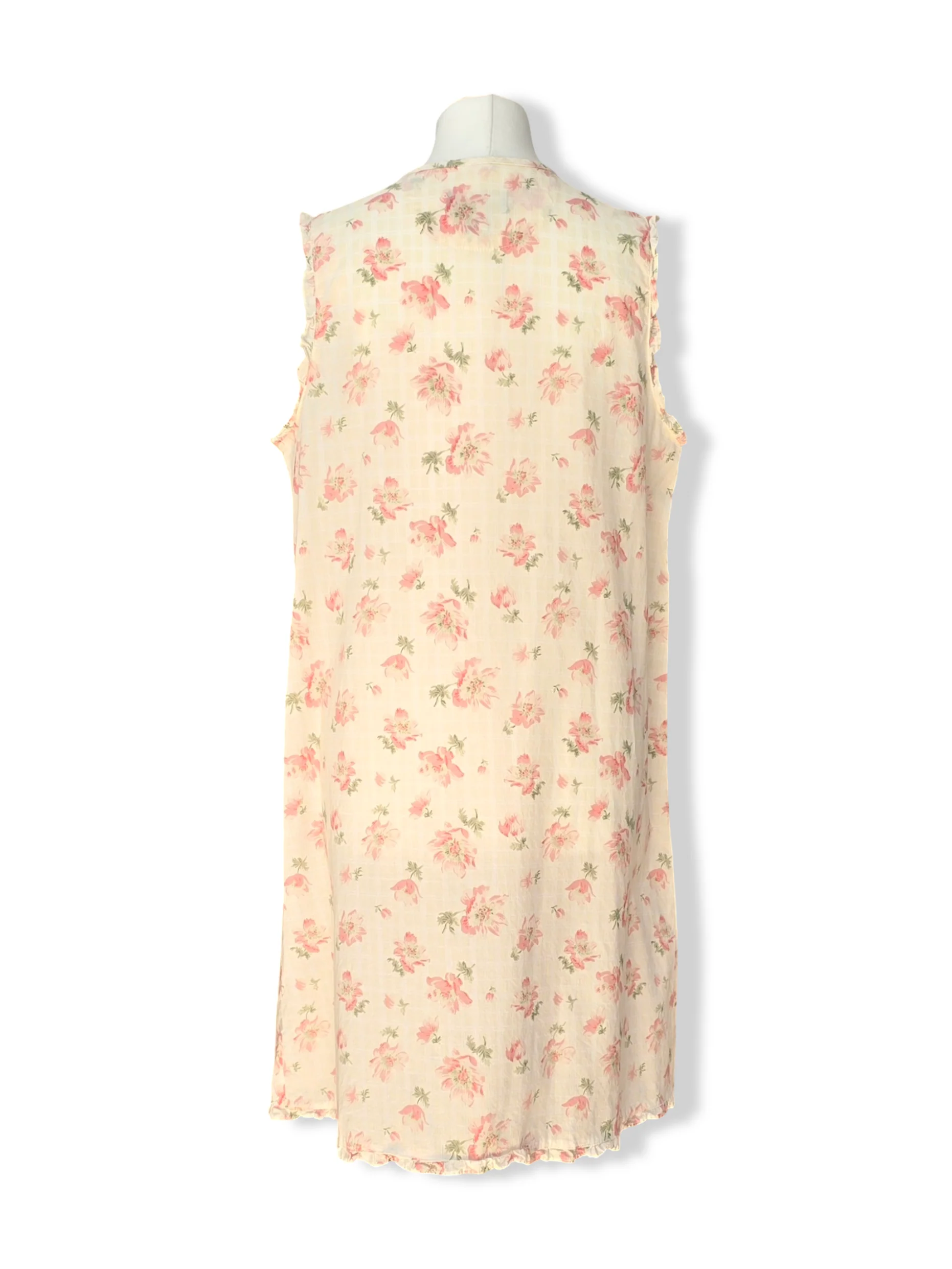 Vintage Ralph Lauren Floral Print Cotton Midi Dress - M - Image 2