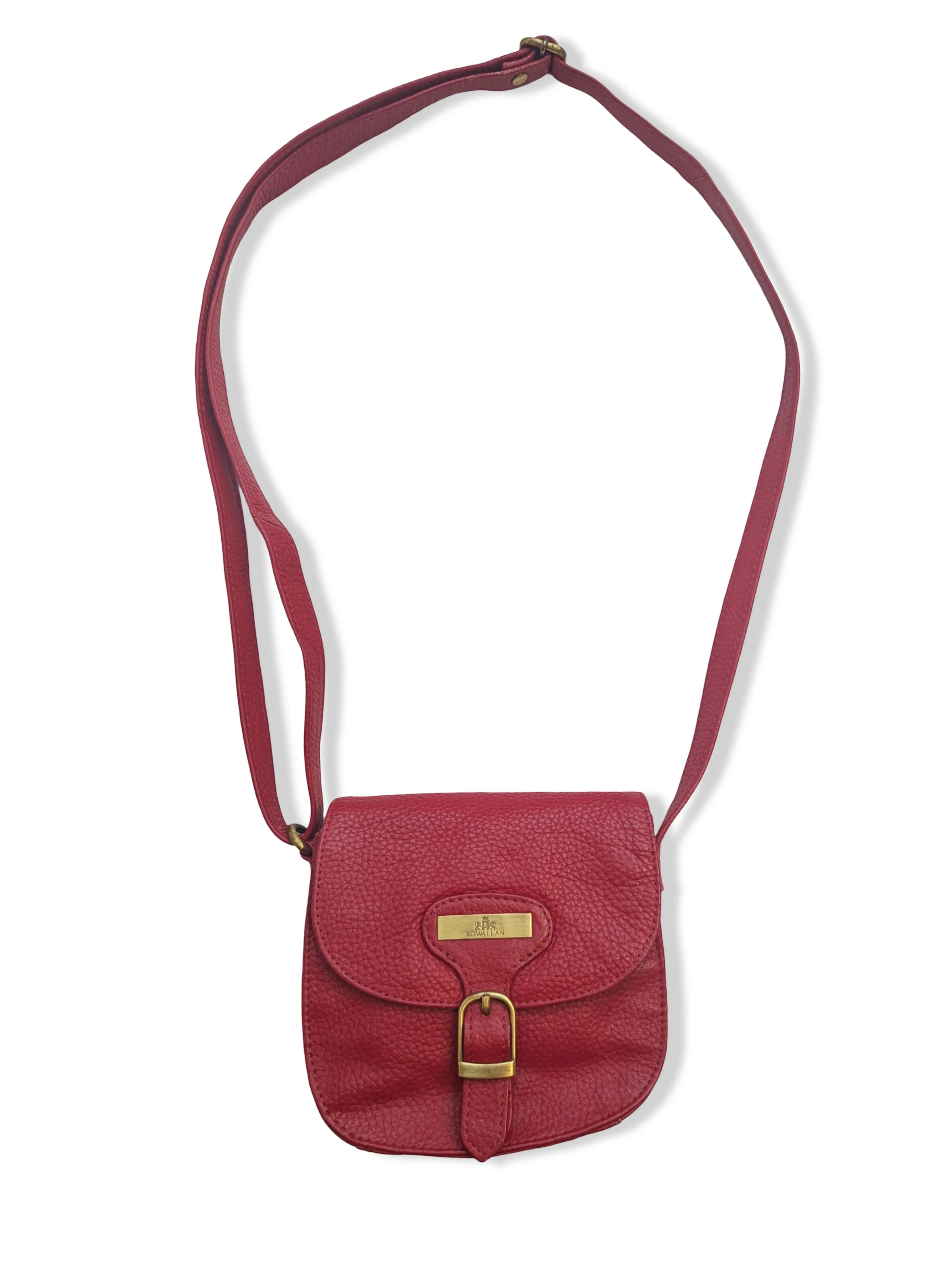 Vintage Red Leather Small Handbag