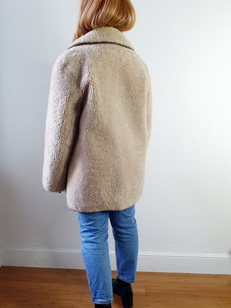 Vintage Shearling Teddy Bear Jacket - M - Image 11
