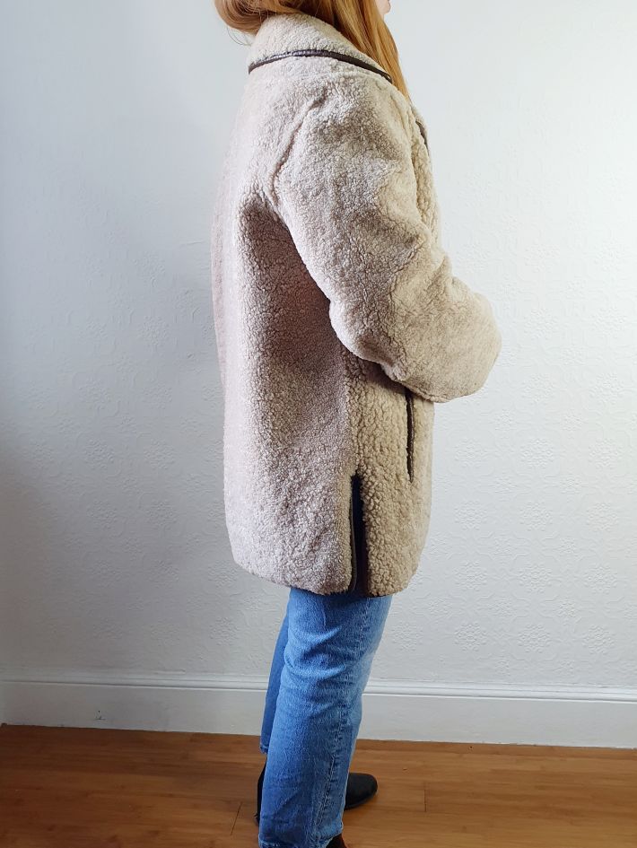 Vintage Shearling Teddy Bear Jacket - M - Image 14