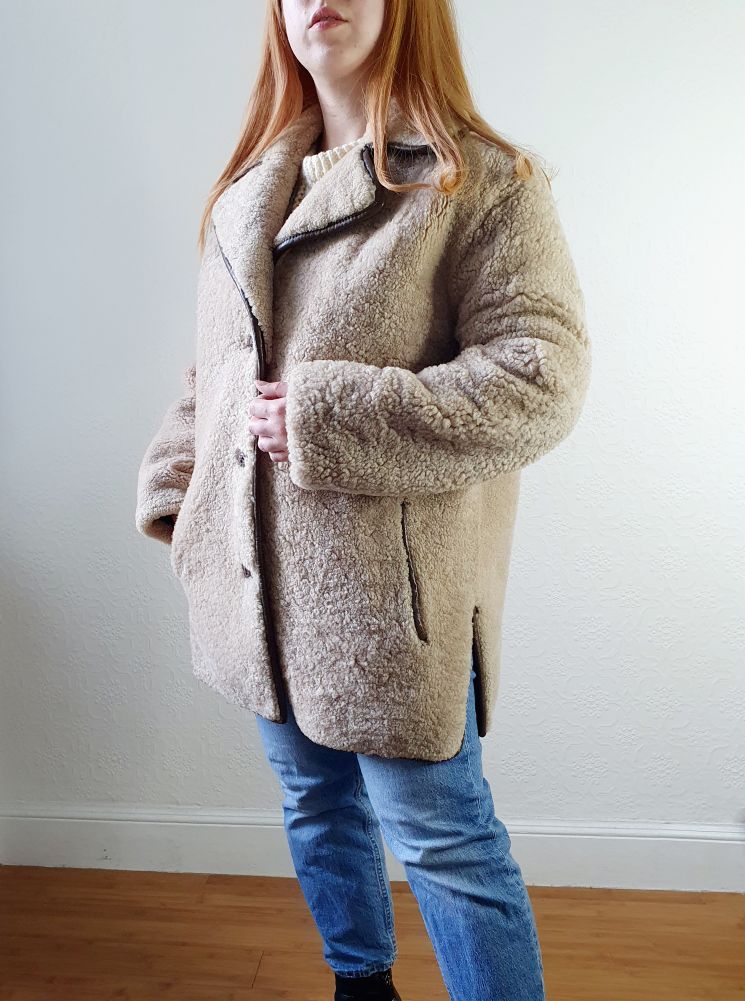 Vintage Shearling Teddy Bear Jacket - M - Image 6
