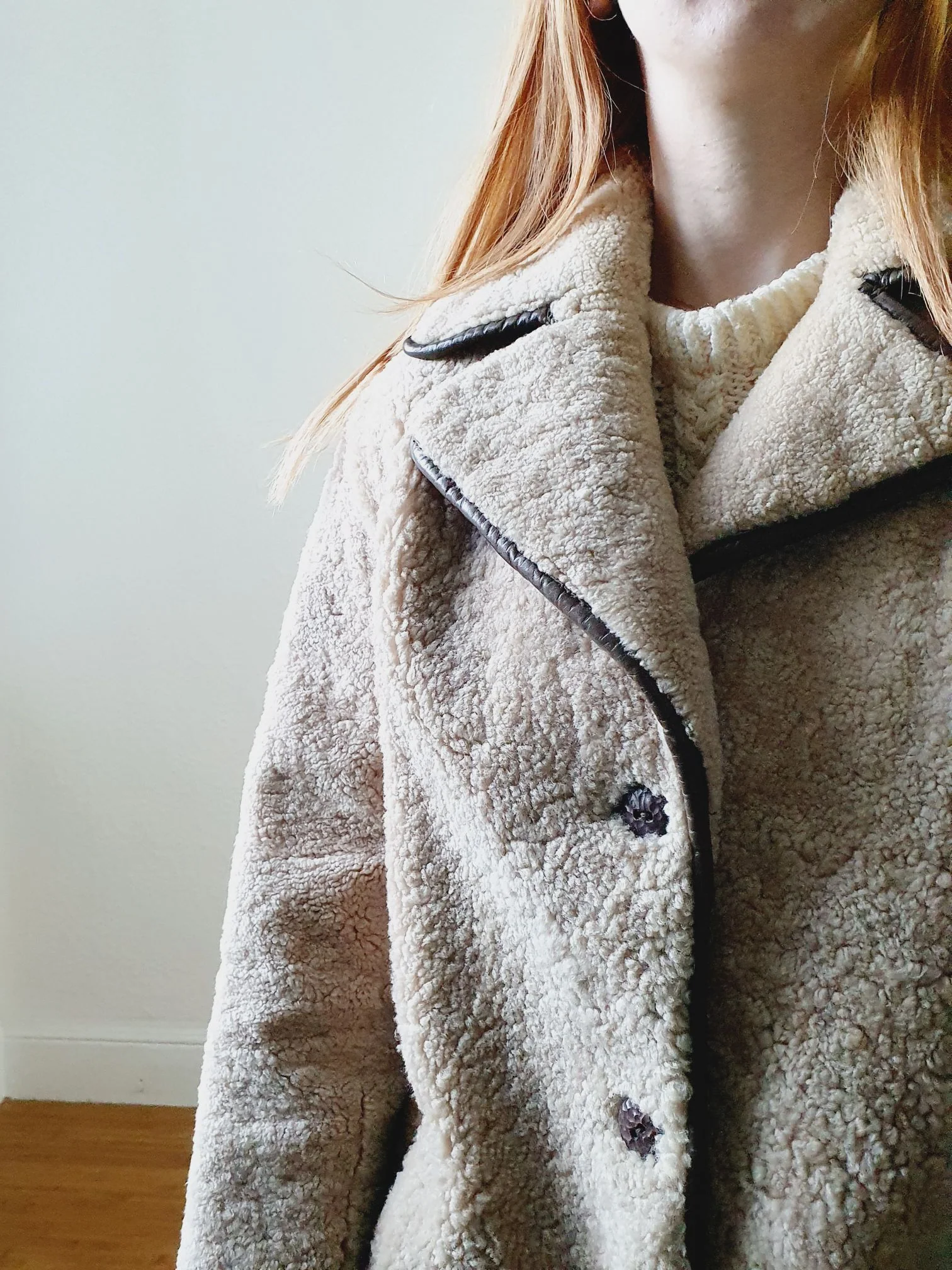 Vintage Shearling Teddy Bear Jacket - M - Image 8