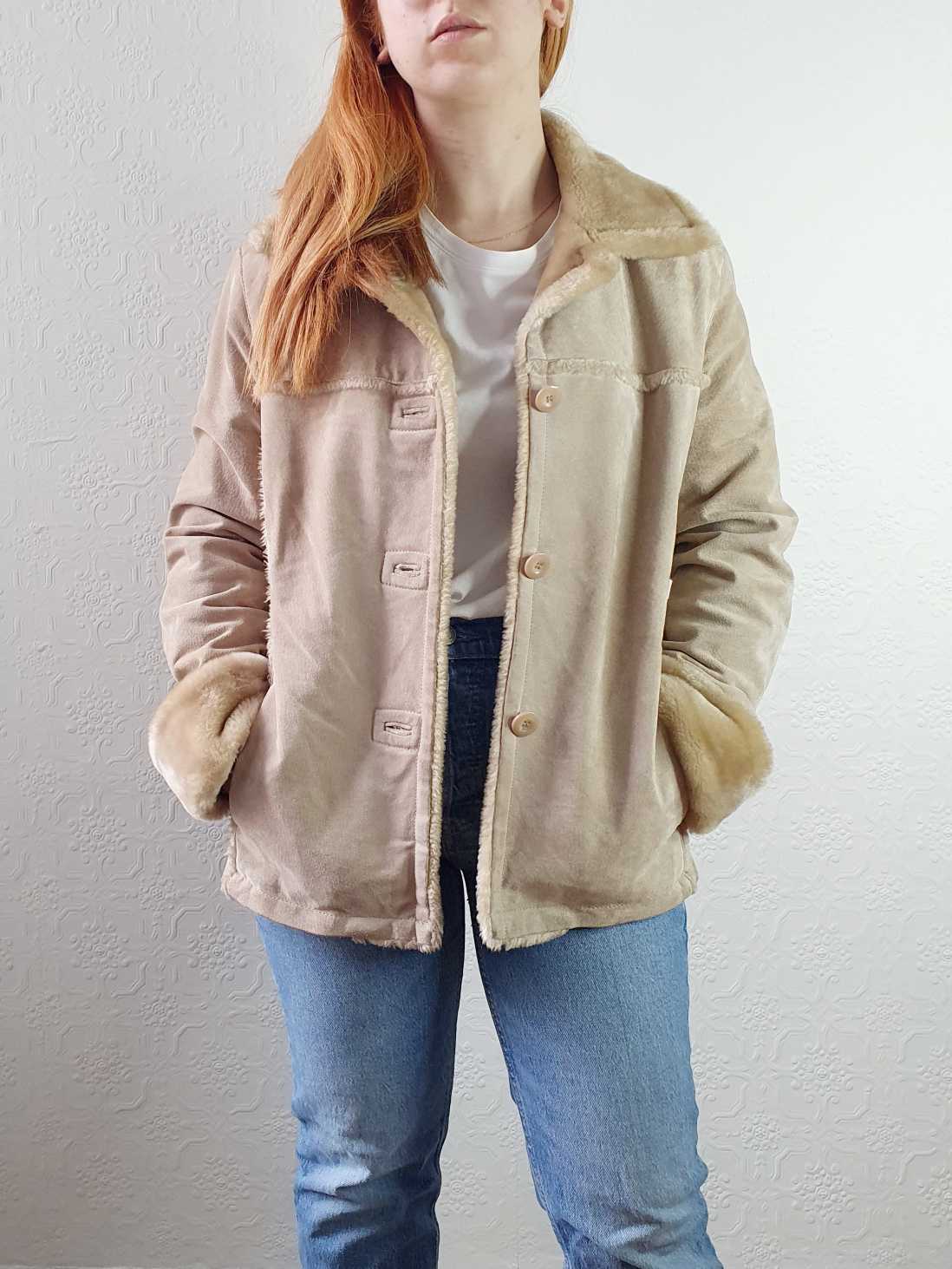 Vintage Sheepskin Short Jacket - S/M