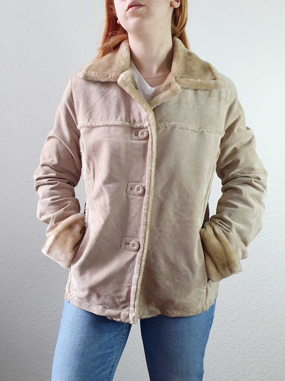 Vintage Sheepskin Short Jacket - S/M - Image 11