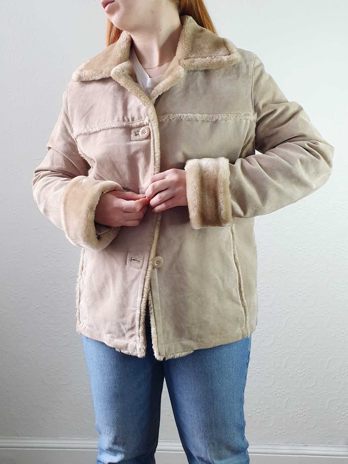 Vintage Sheepskin Short Jacket - S/M - Image 12