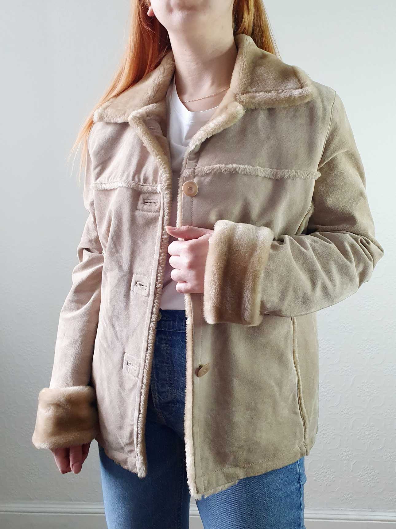 Vintage Sheepskin Short Jacket - S/M - Image 5
