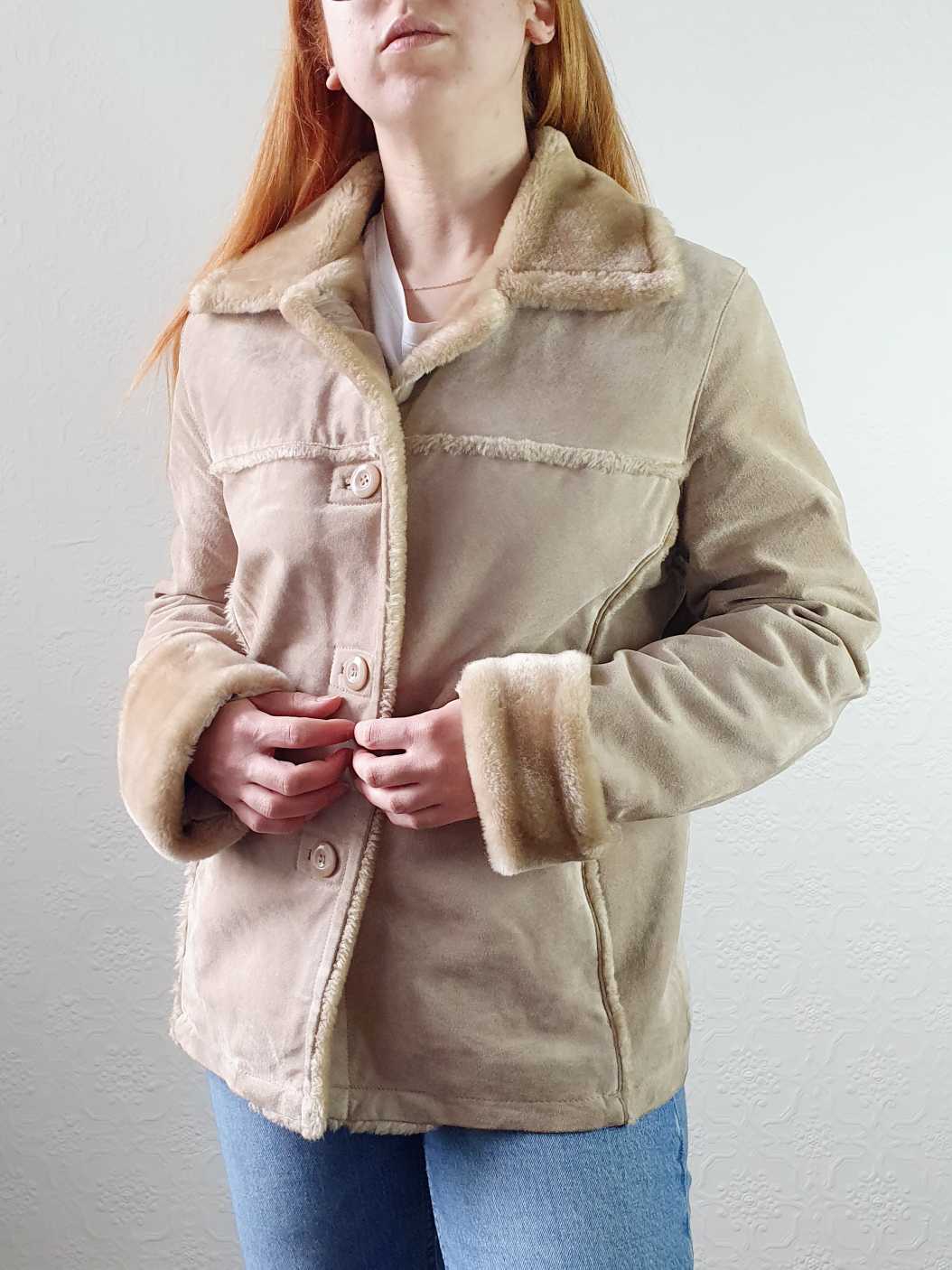 Vintage Sheepskin Short Jacket - S/M - Image 7