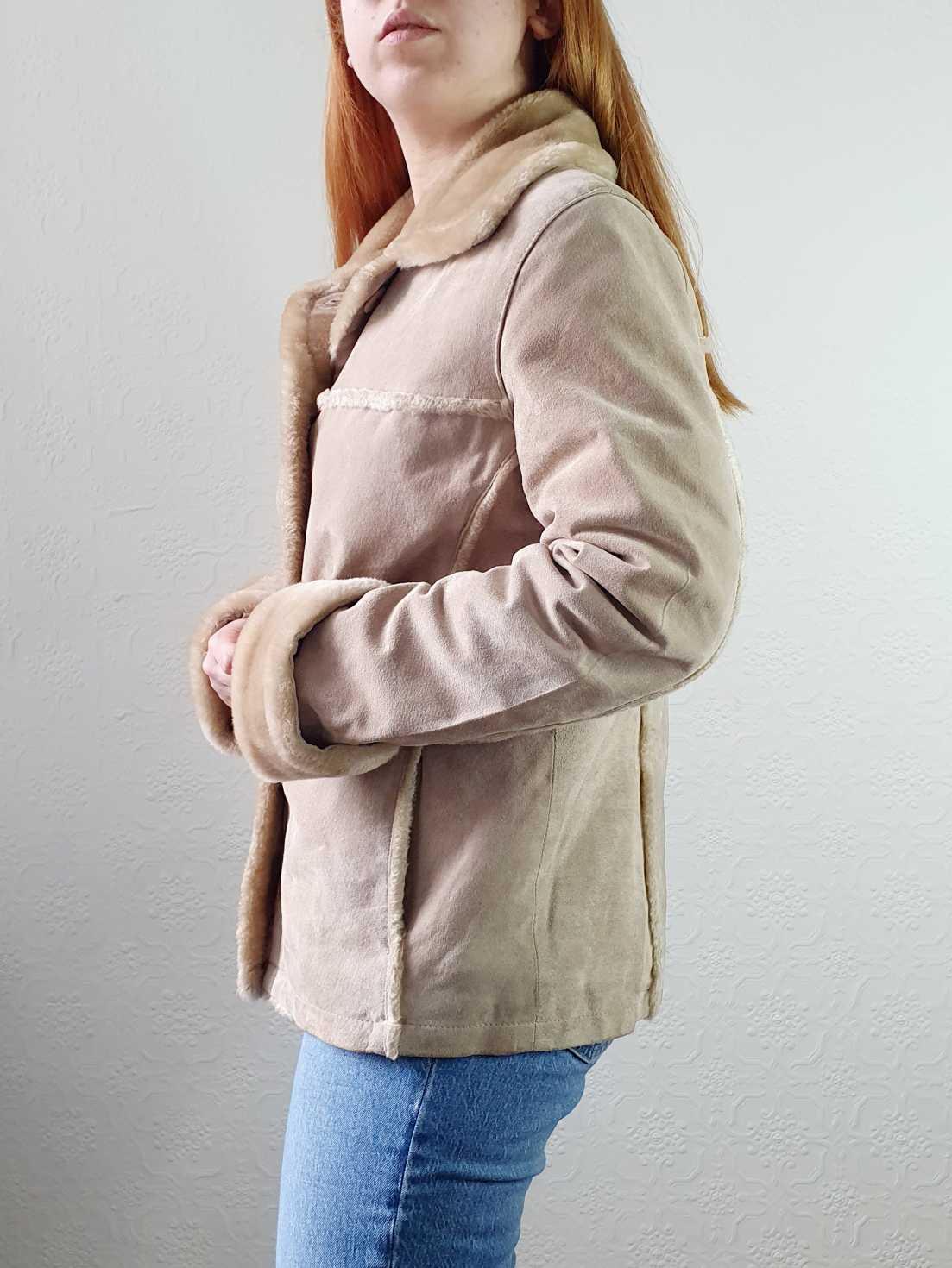 Vintage Sheepskin Short Jacket - S/M - Image 8