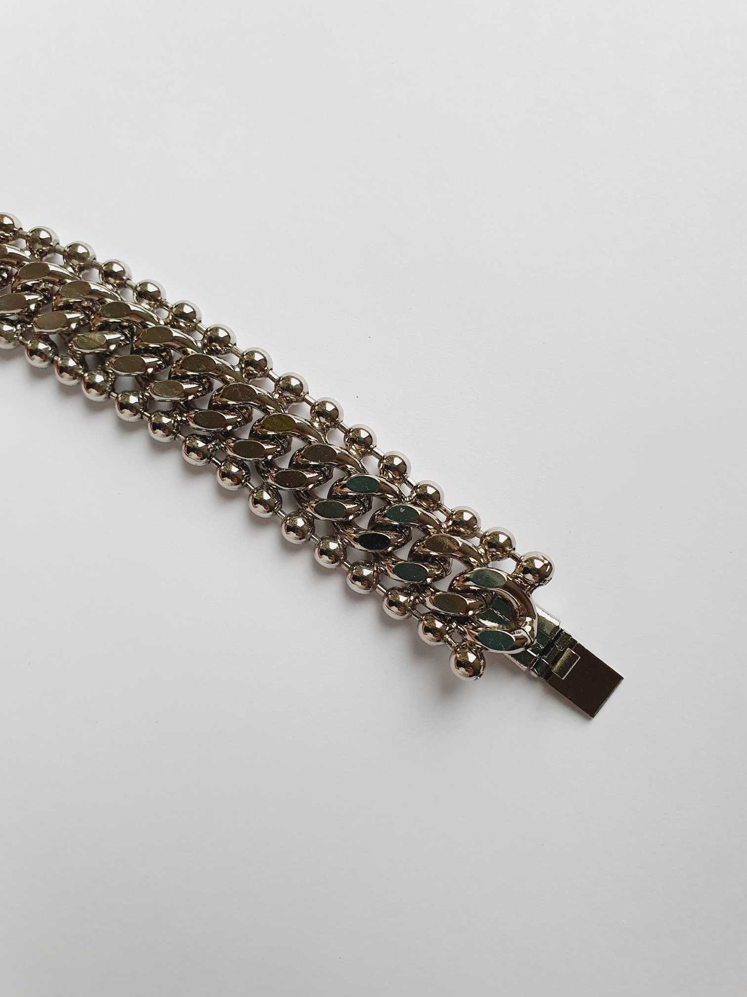 Vintage Silver Chunky Chain Bracelet - Image 4