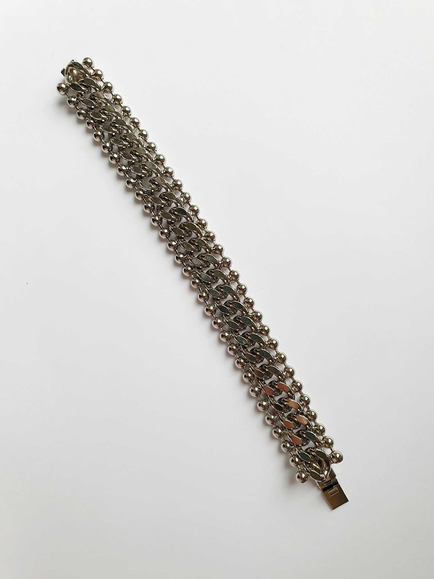Vintage Silver Chunky Chain Bracelet - Image 5