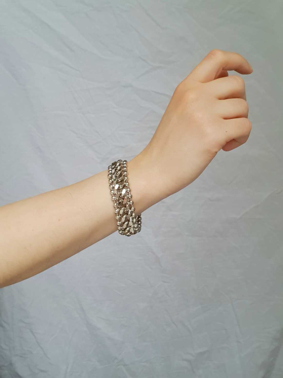 Vintage Silver Chunky Chain Bracelet - Image 6