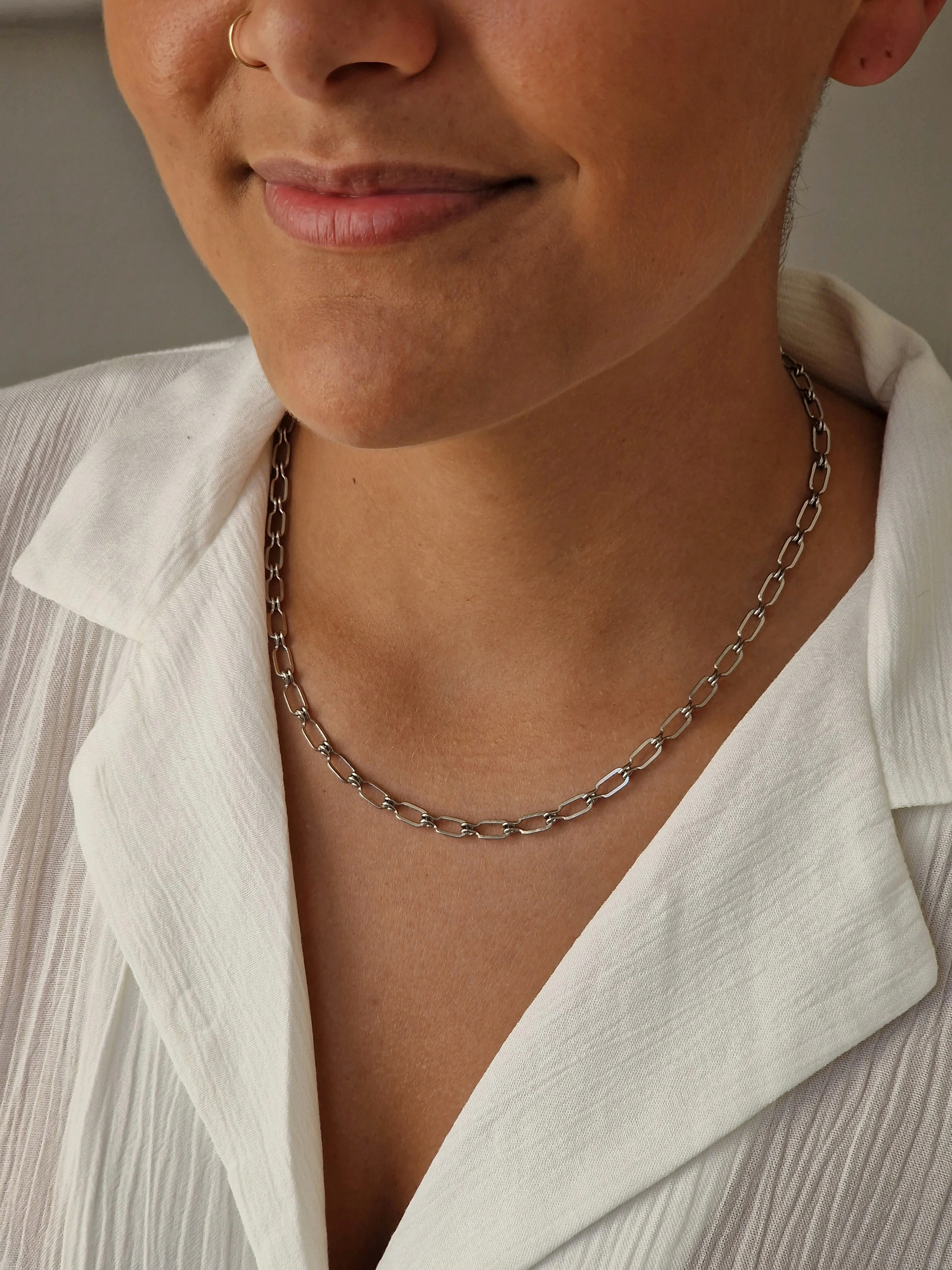 Vintage Silver Plated Chain Layering Set - Image 8