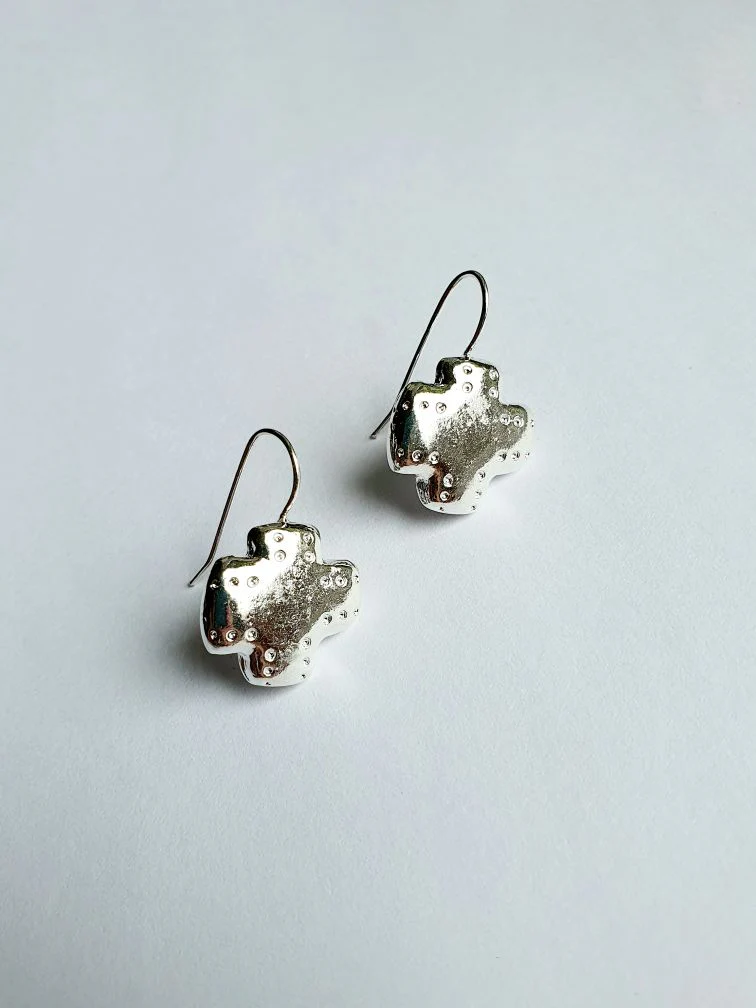 Vintage Silver Plated Earrings - Image 2