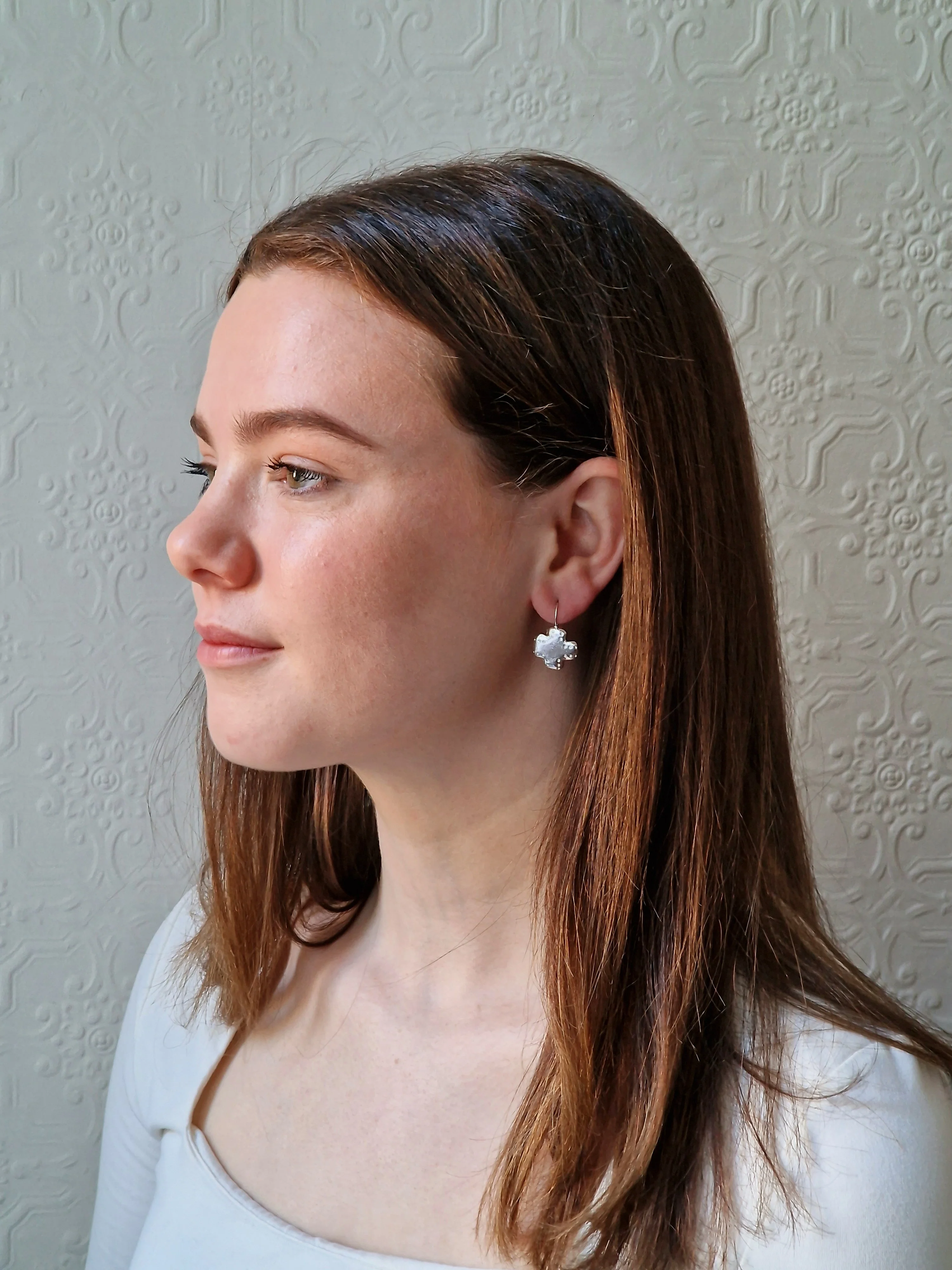 Vintage Silver Plated Earrings - Image 3