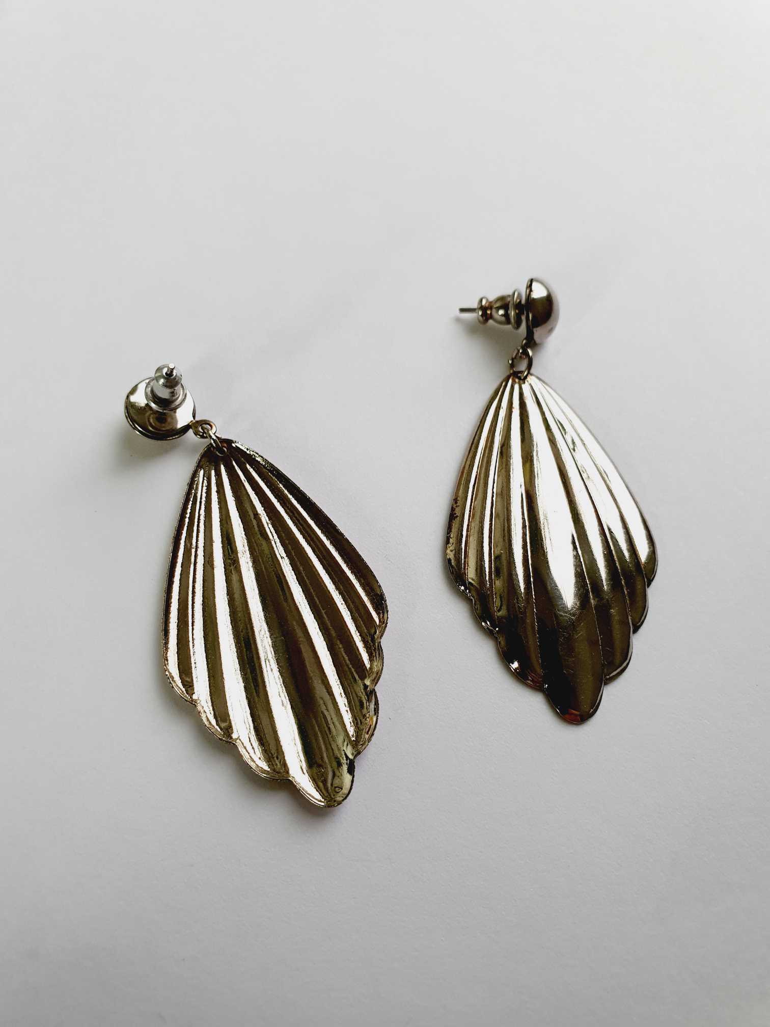 Vintage Silver Toned Statement Earrings - Image 4