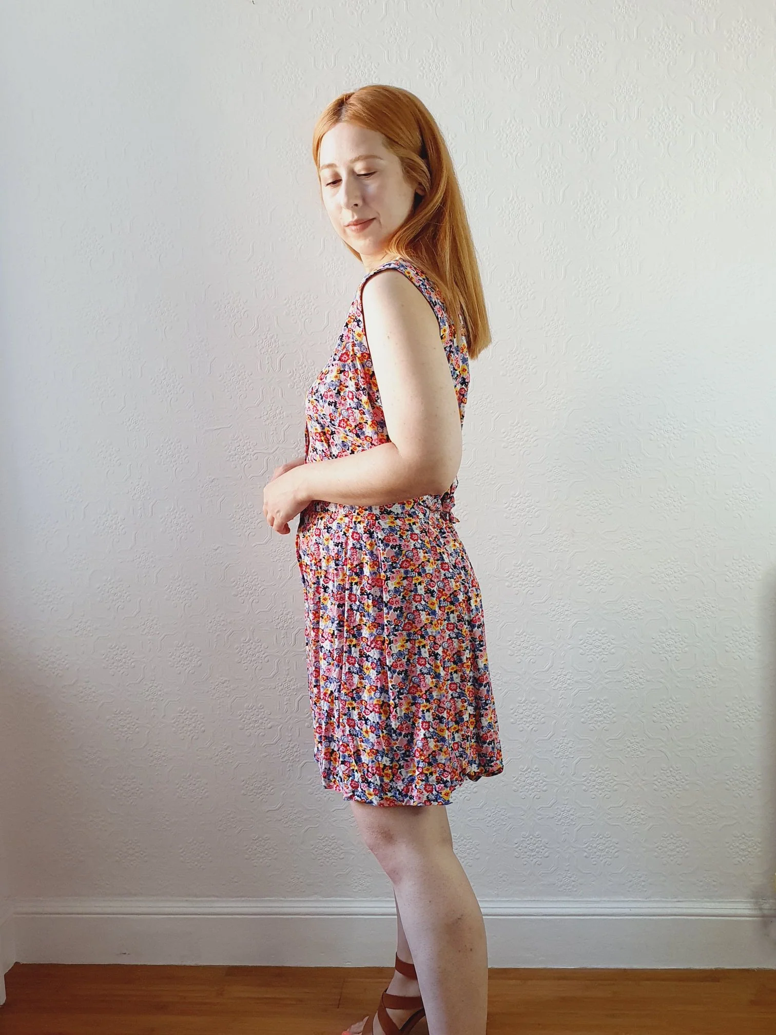 Vintage Sleeveless Floral Playsuit - M/L - Image 2