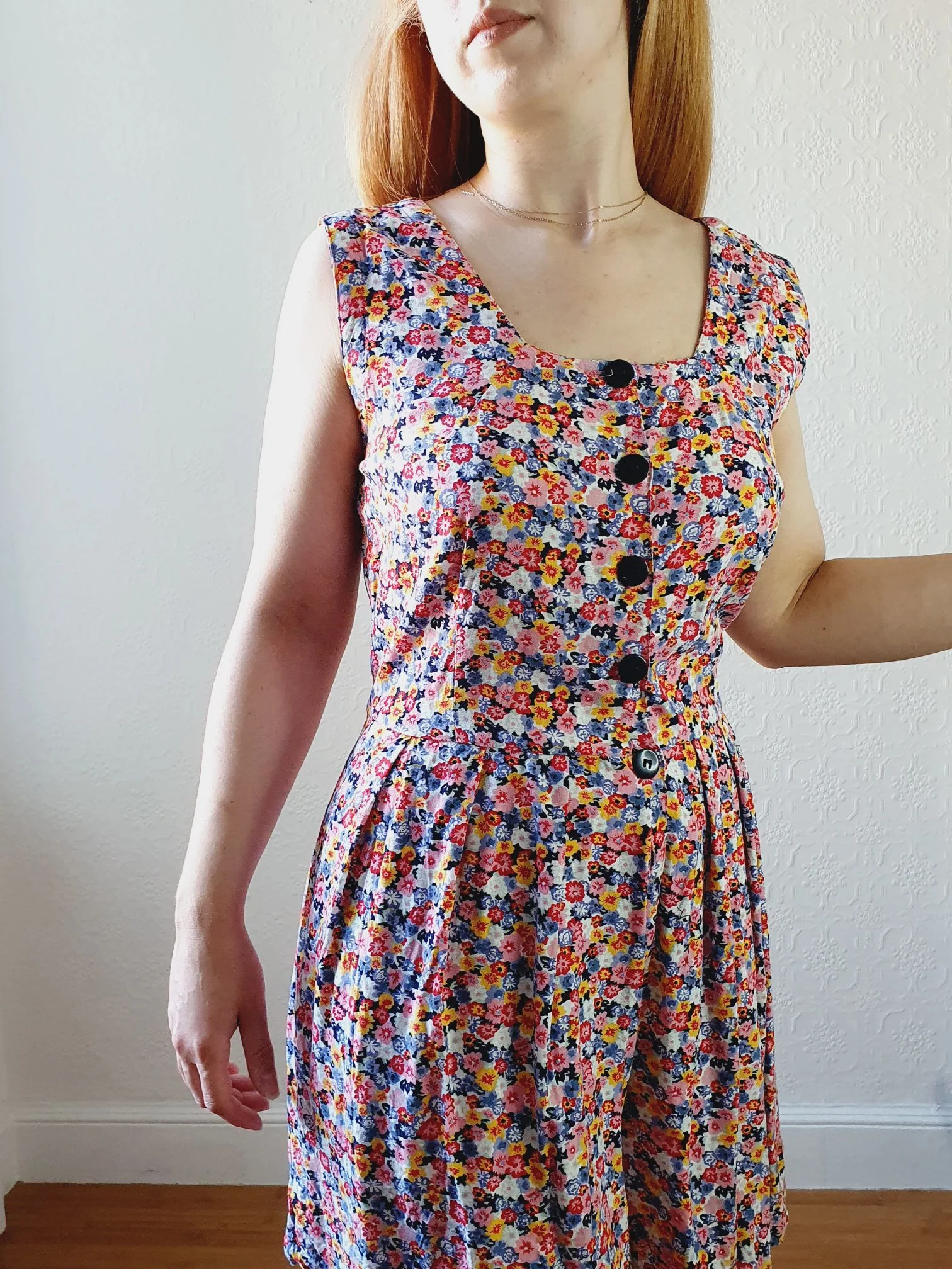 Vintage Sleeveless Floral Playsuit - M/L - Image 7