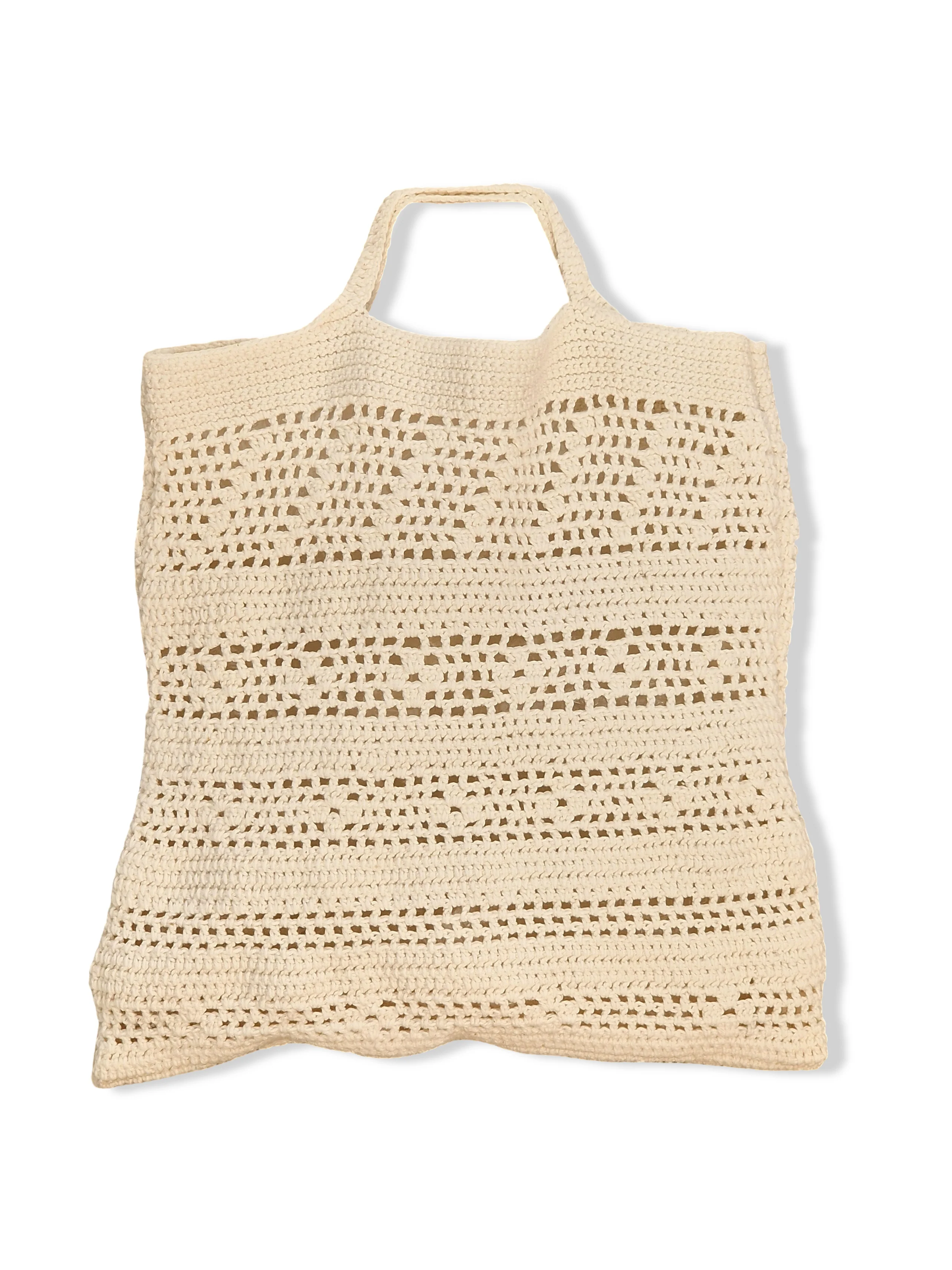 Vintage Small White Crochet Bag