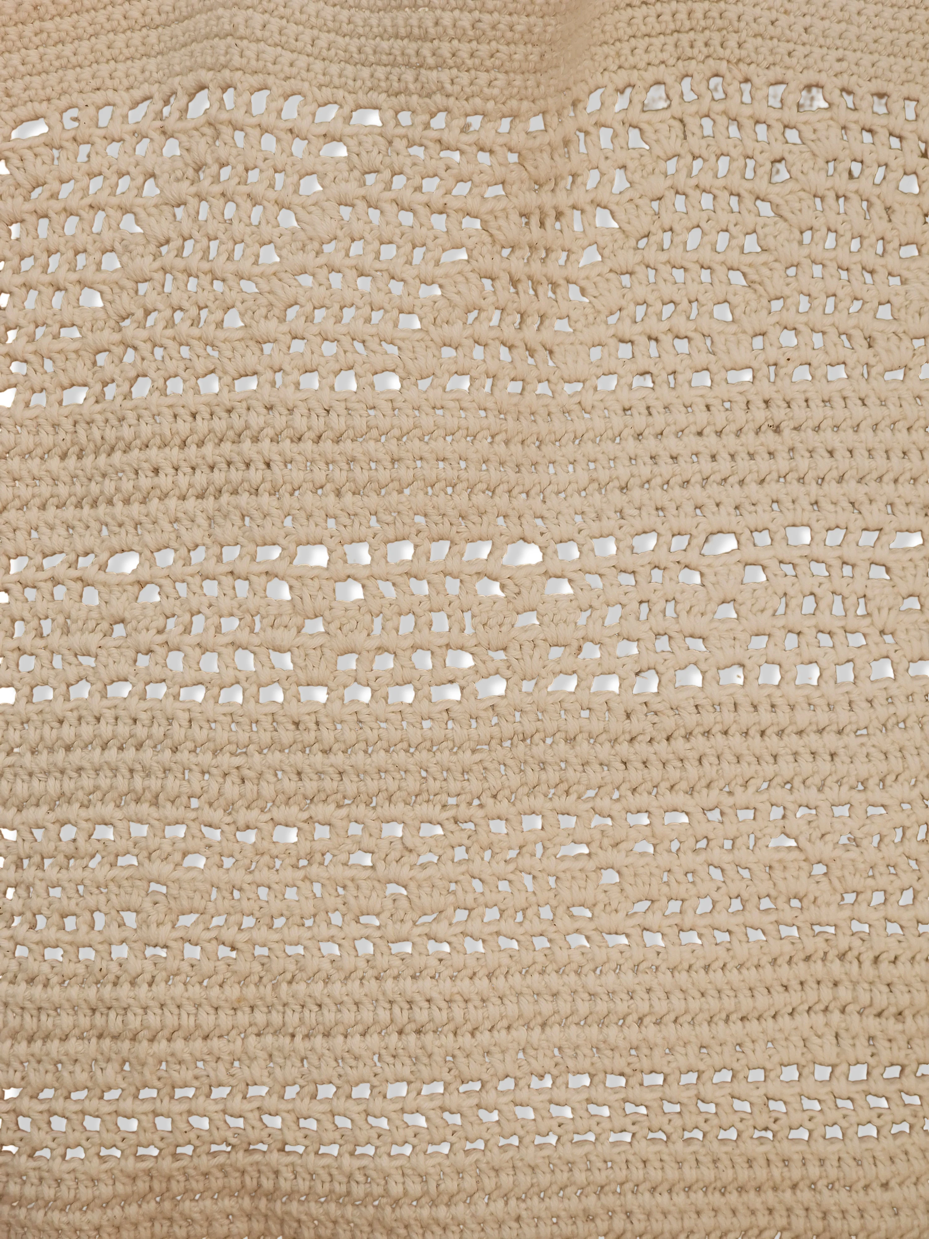 Vintage Small White Crochet Bag - Image 5