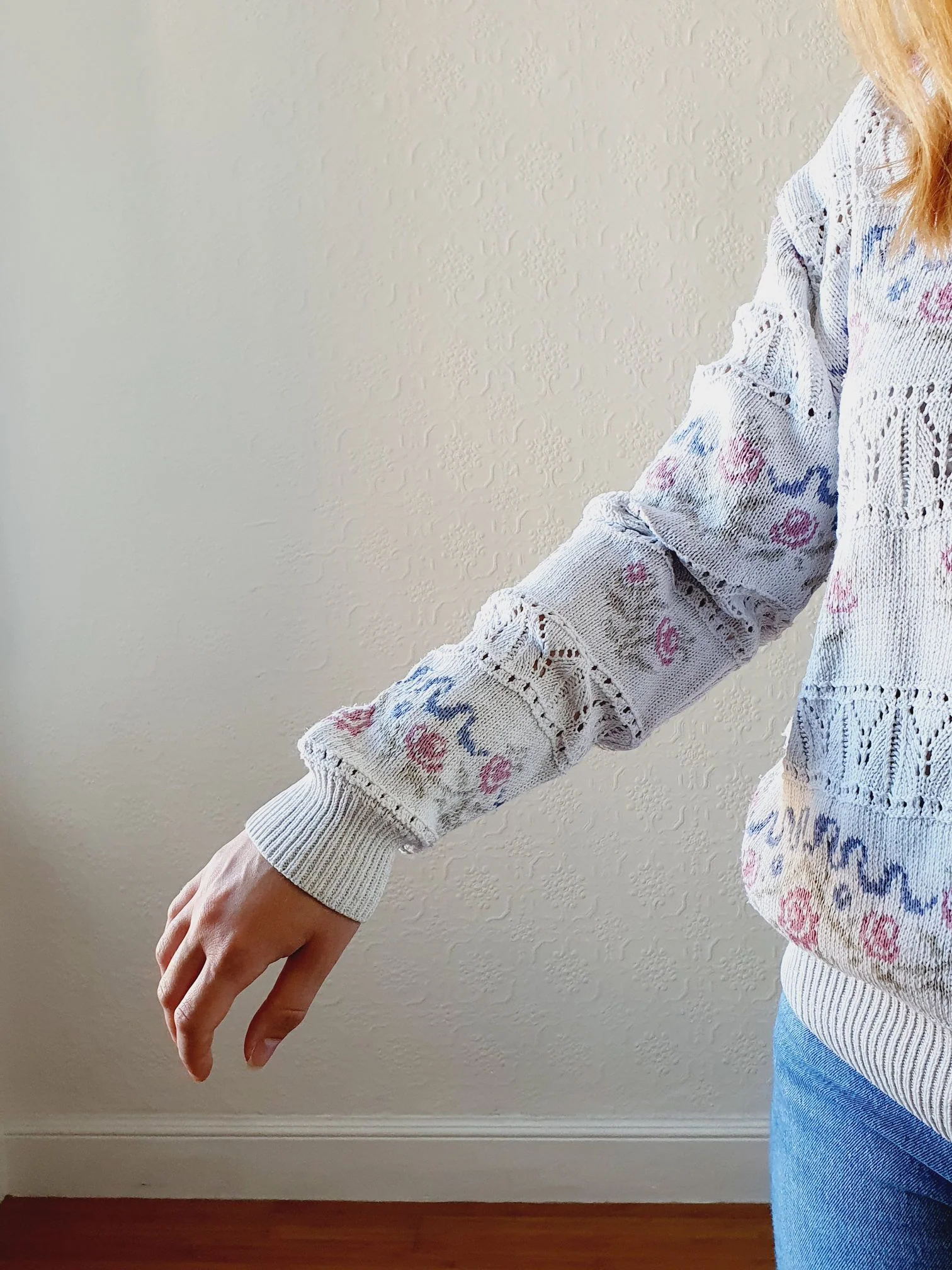 Vintage St Michael Rose Cardigan - L - Image 6