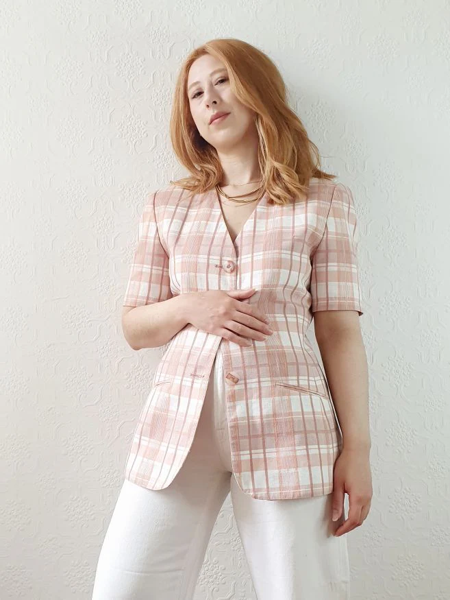 Vintage St Michael Short Sleeve Blazer - XS/S - Image 9