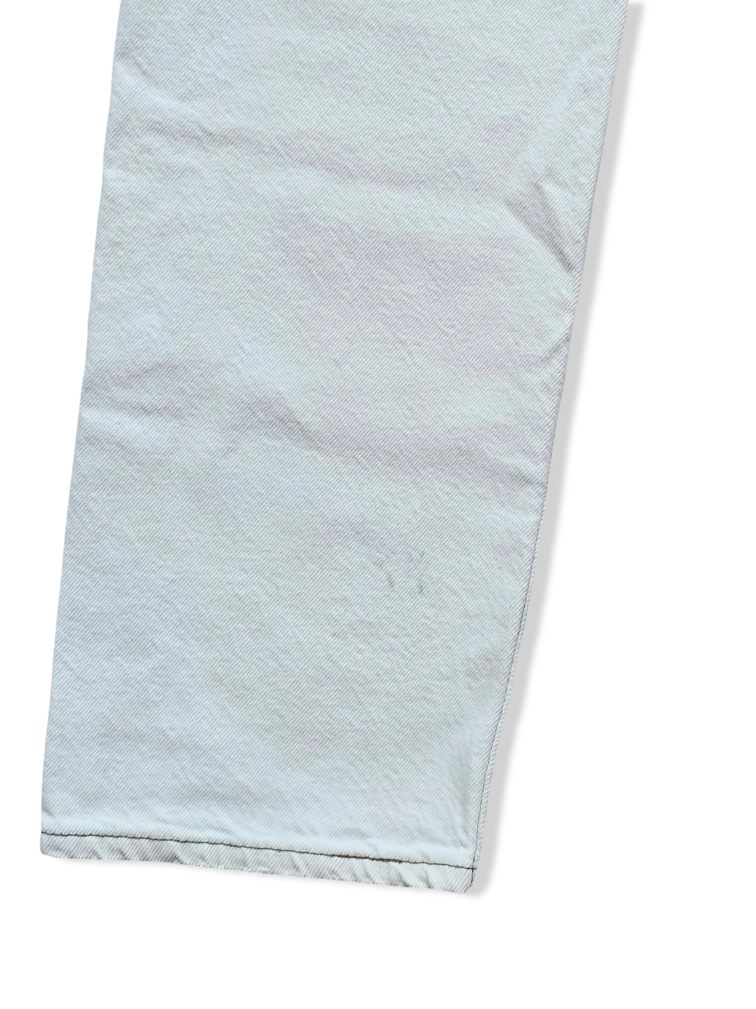 Vintage White Levis 501 Straight Leg Jeans - W29 L29 - Image 7