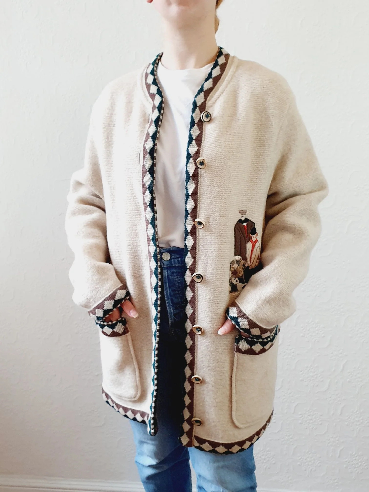 Vintage Wool Austrian Jacket - S/M - Image 2
