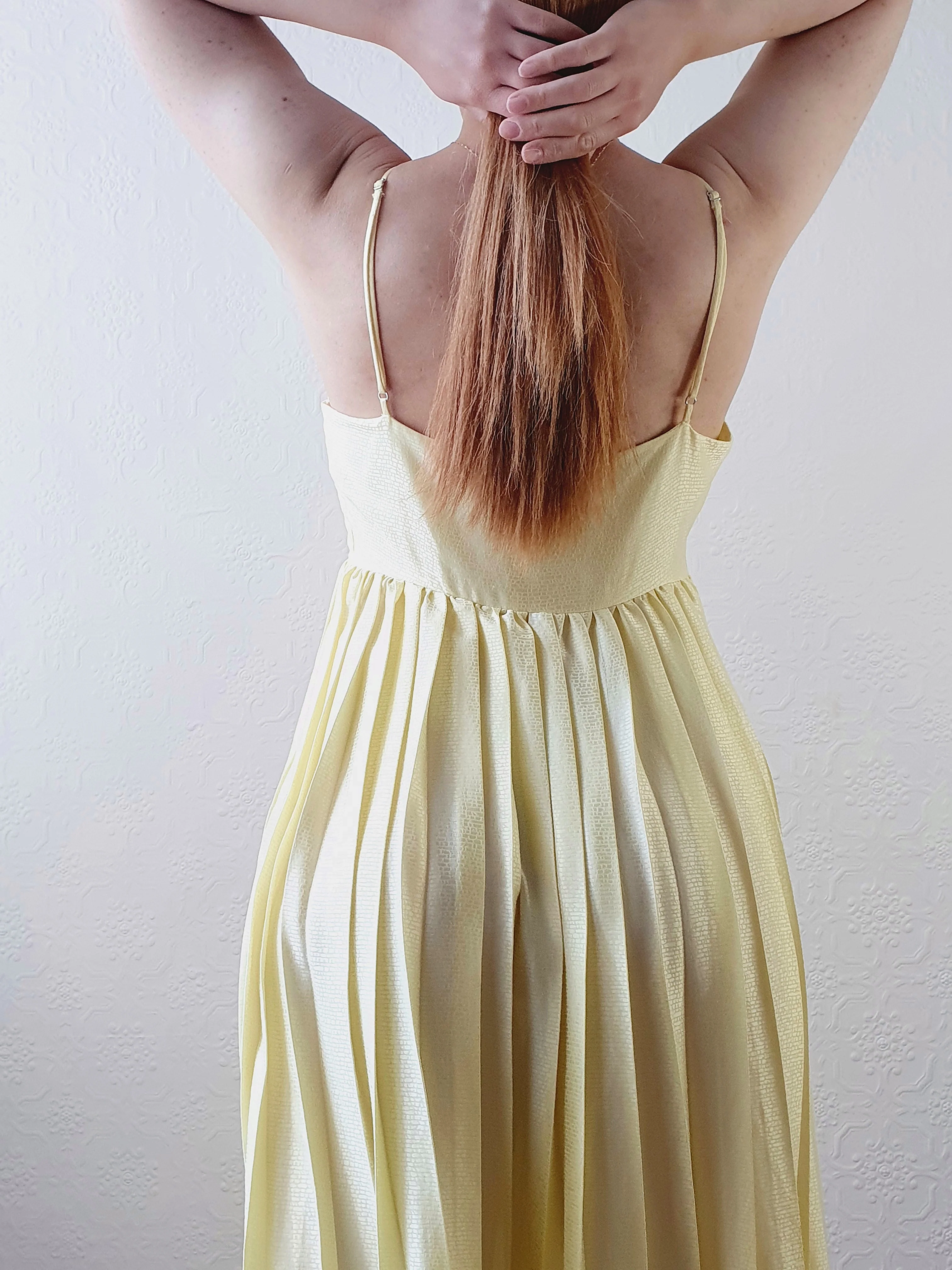 Yellow Spaghetti Strap Sundress - S - Image 3