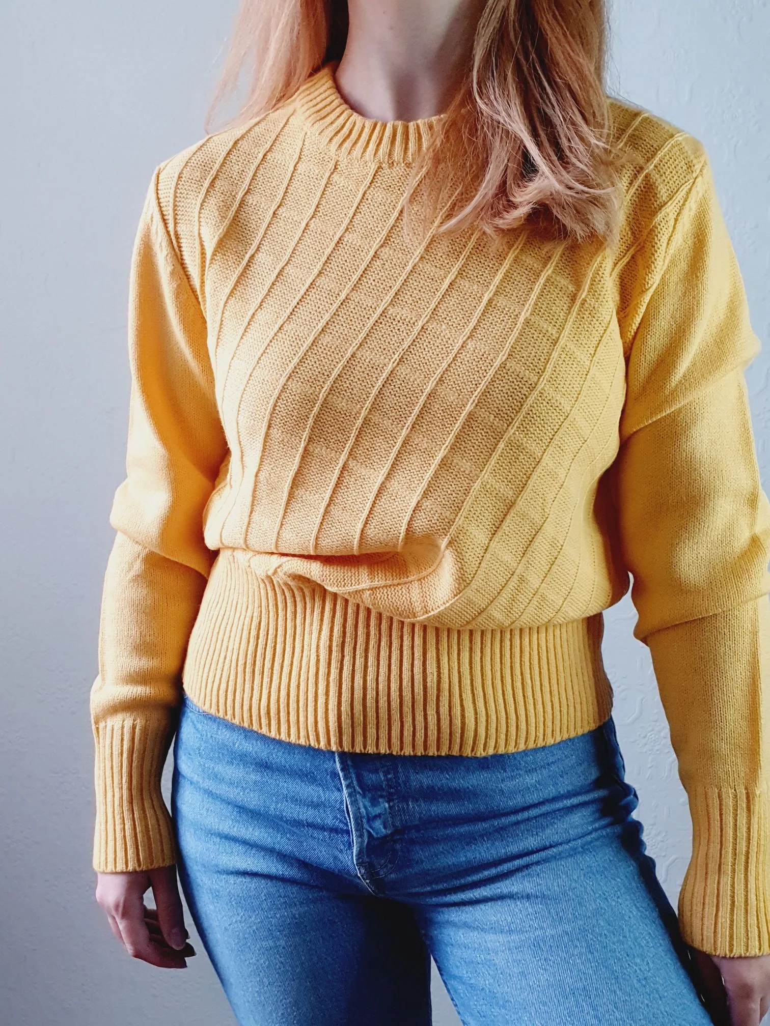 Yellow Vintage Jumper - S/M